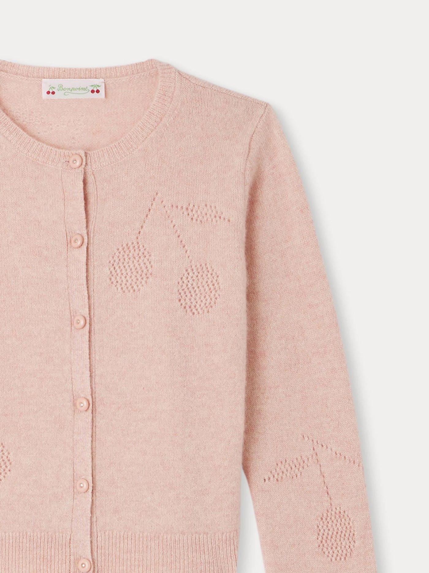 Ginger pink cashmere cardigan