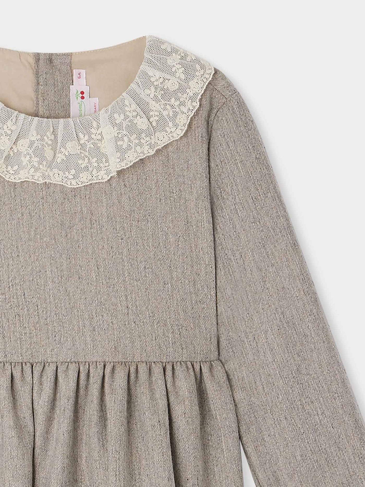 Flavie dress with embroidered collar