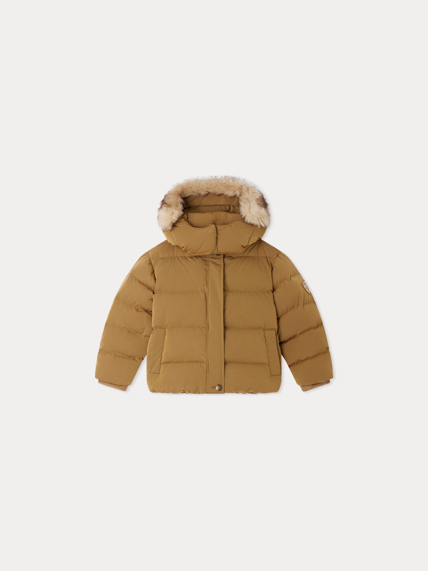 Down jacket with removable hood online