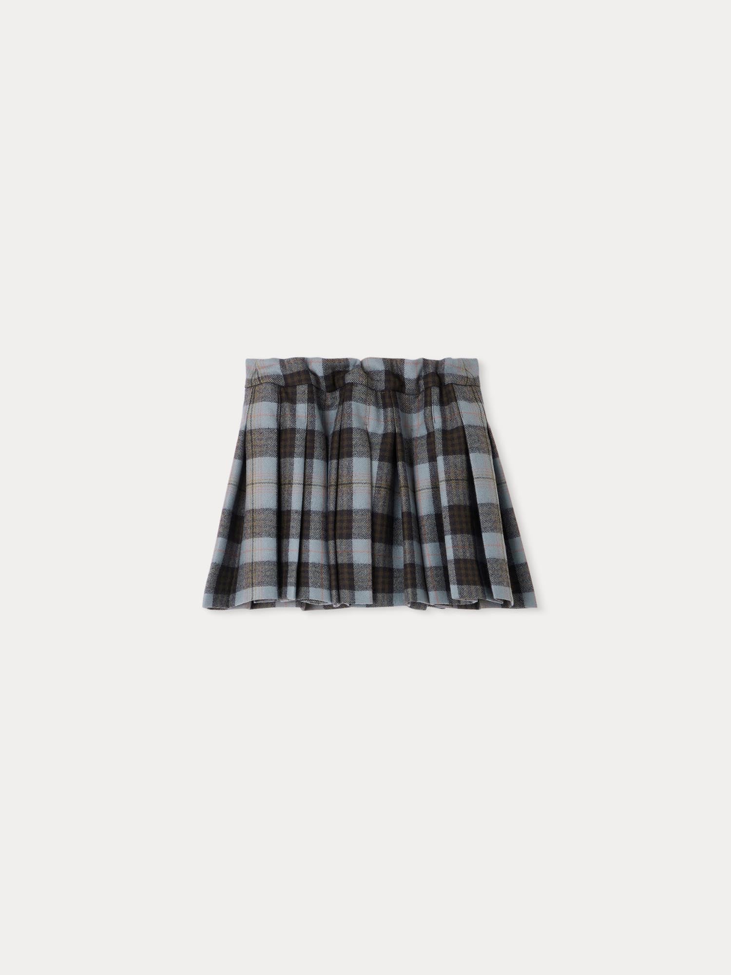 Talissa tartan wool skirt Bonpoint