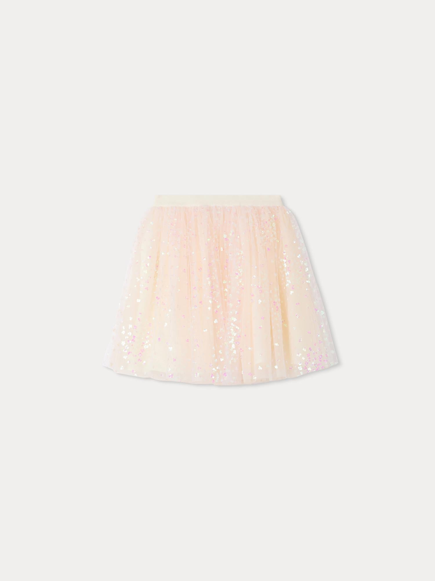 Pois sequined tulle skirt Bonpoint