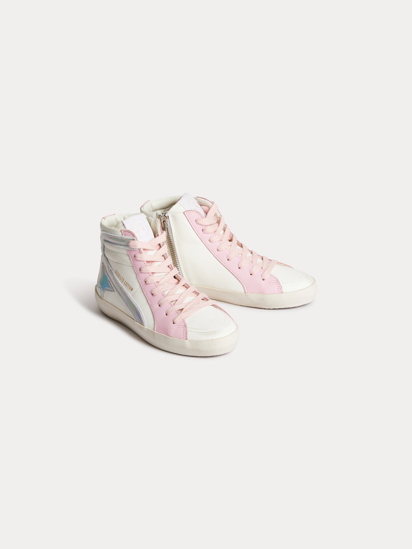 Bonpoint x Golden Goose white high-top sneakers