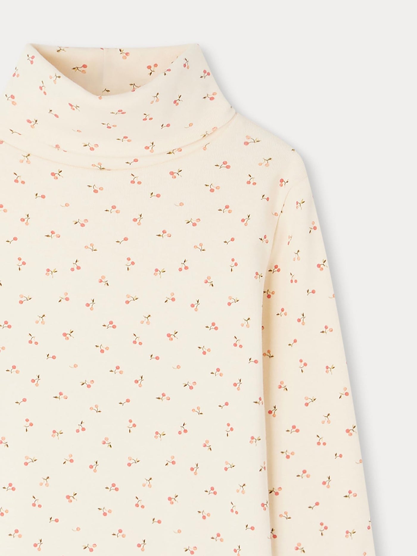 Cherry turtleneck T-shirt