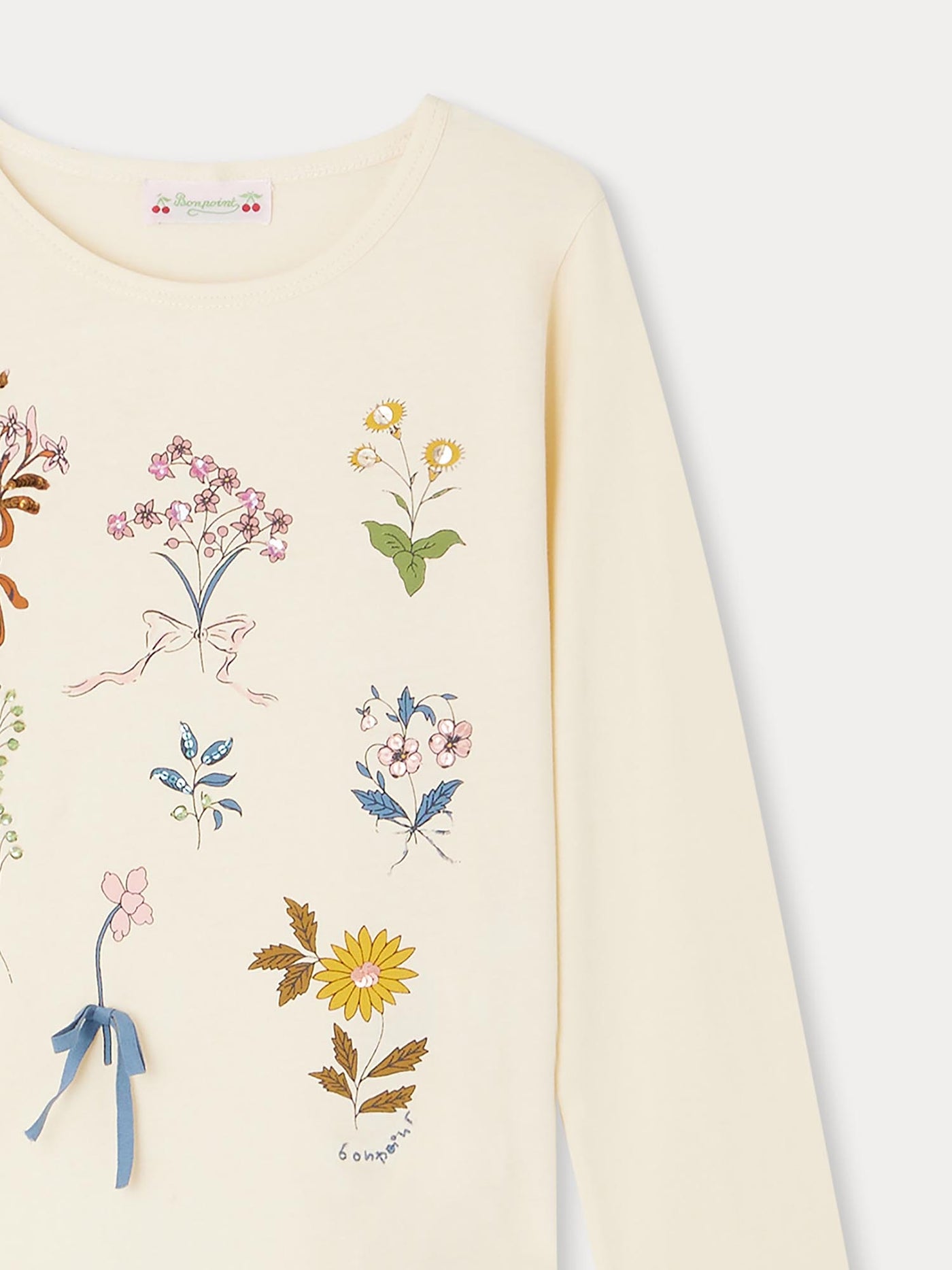 Tidjiane long-sleeved floral t-shirt