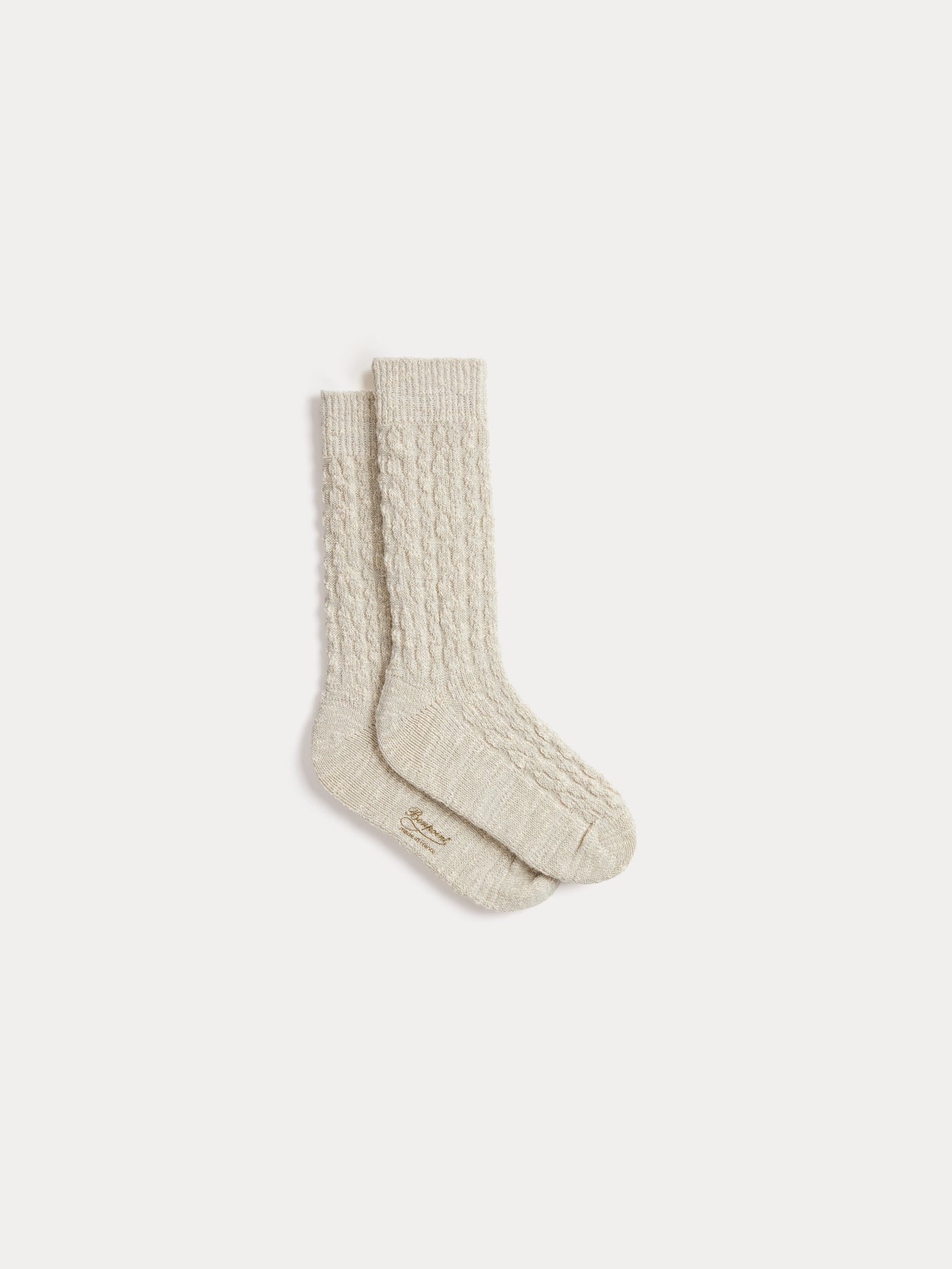 Gratiane knee-high cable knit socks