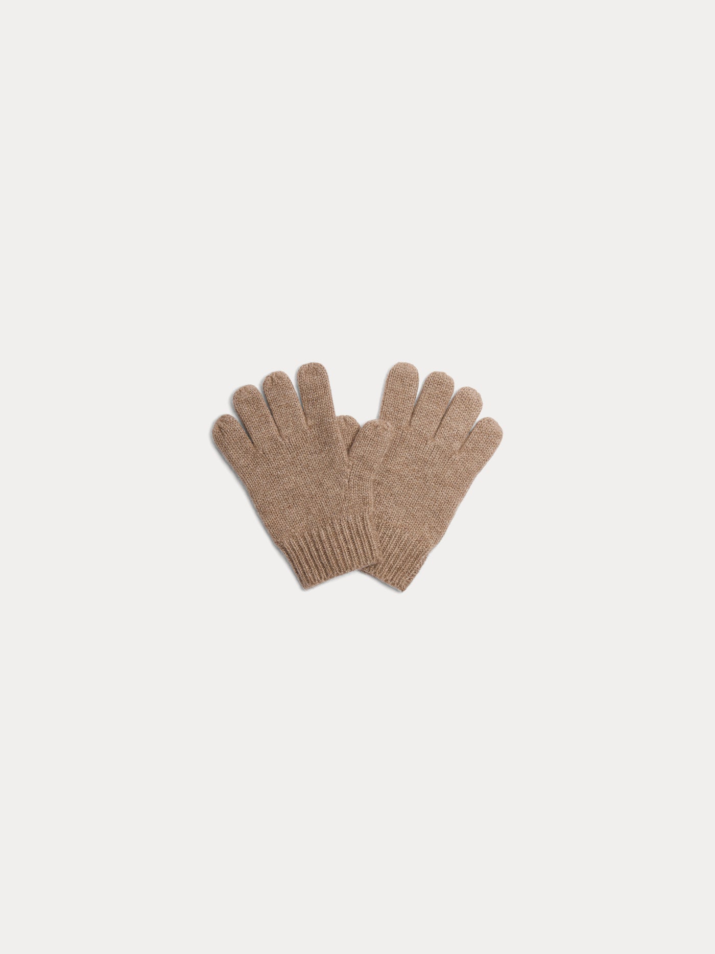 Birk beige cashmere gloves