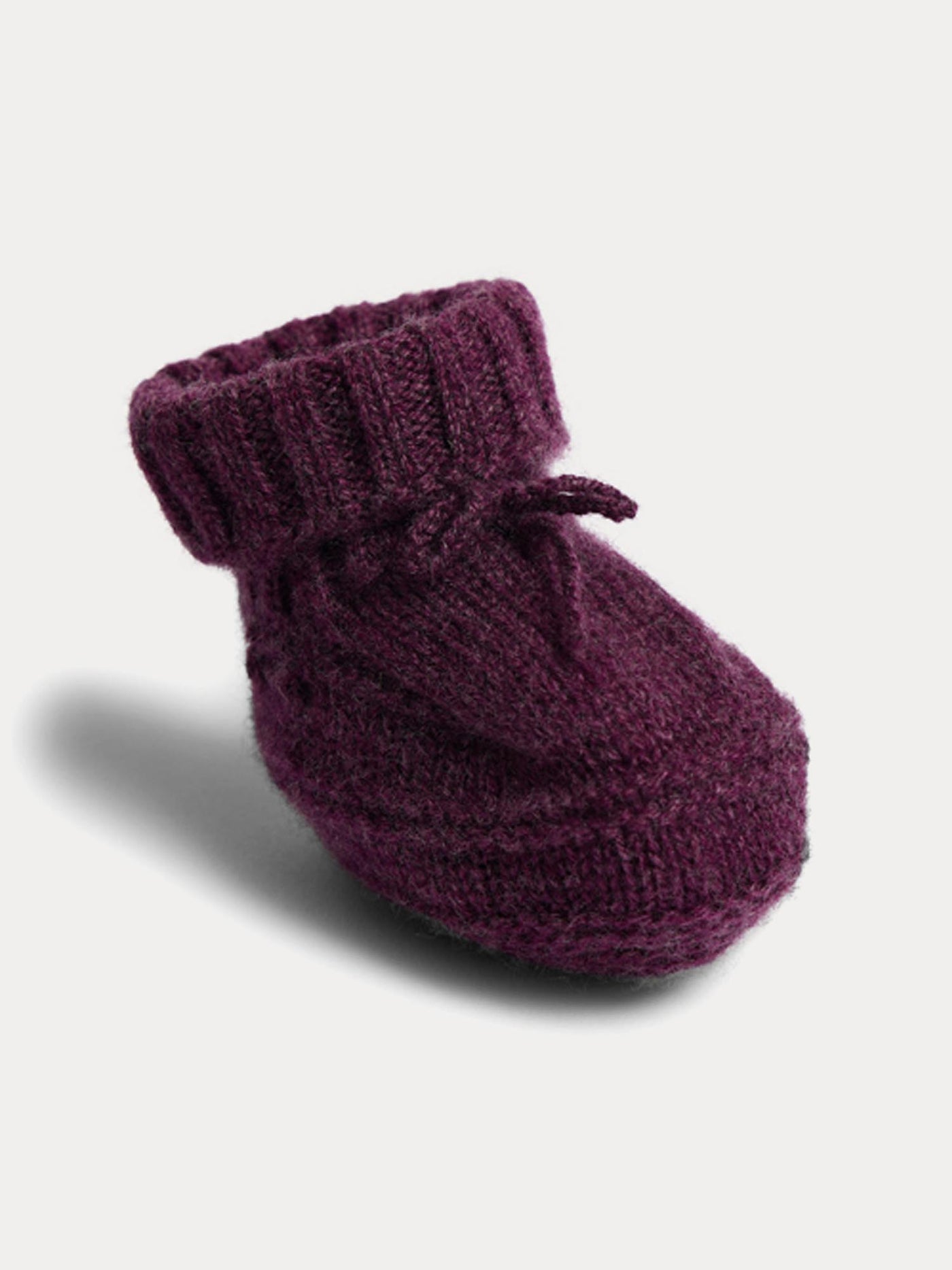 Telse purple cashmere slippers