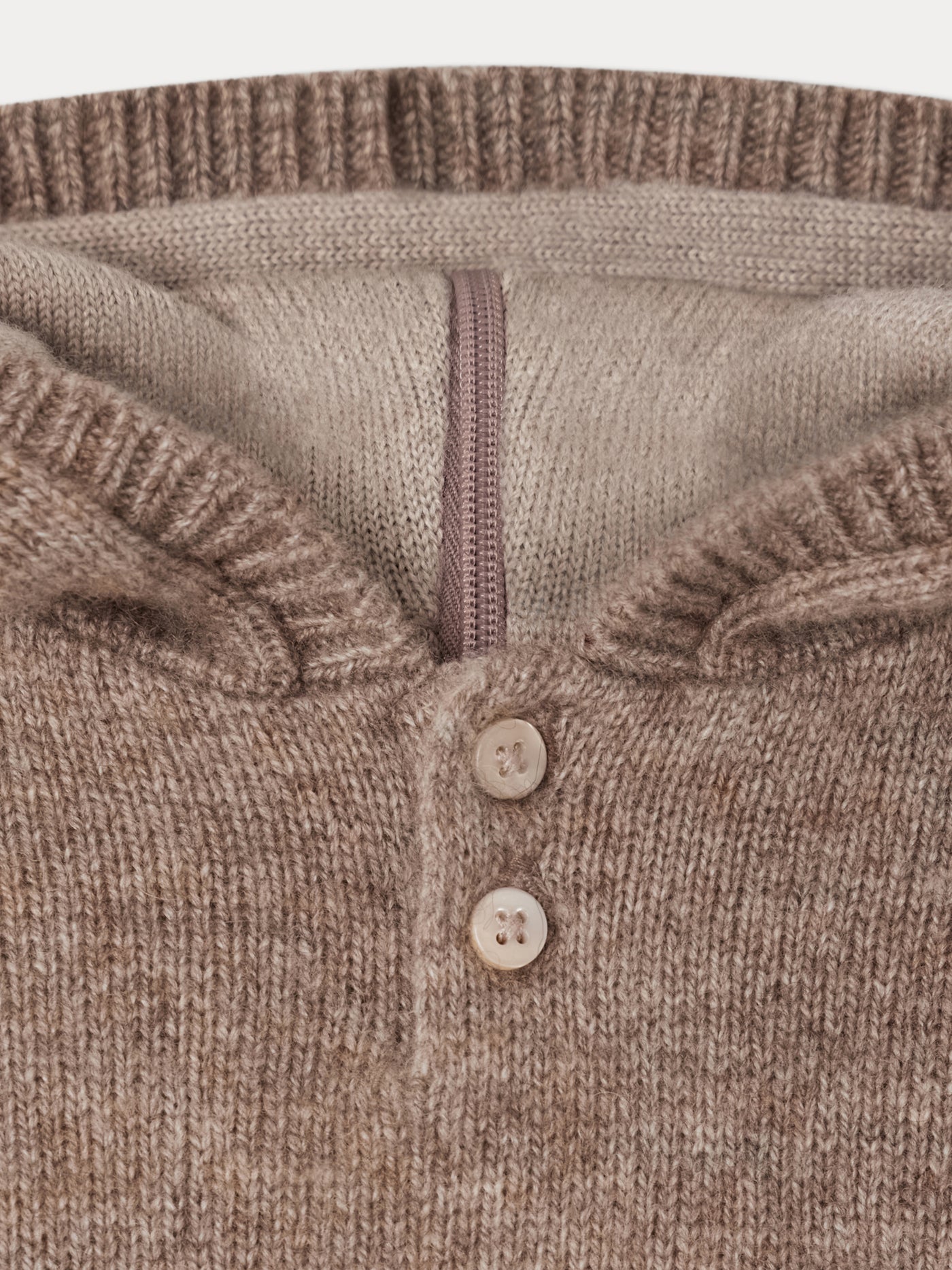 Faburnou wool and cashmere burnous