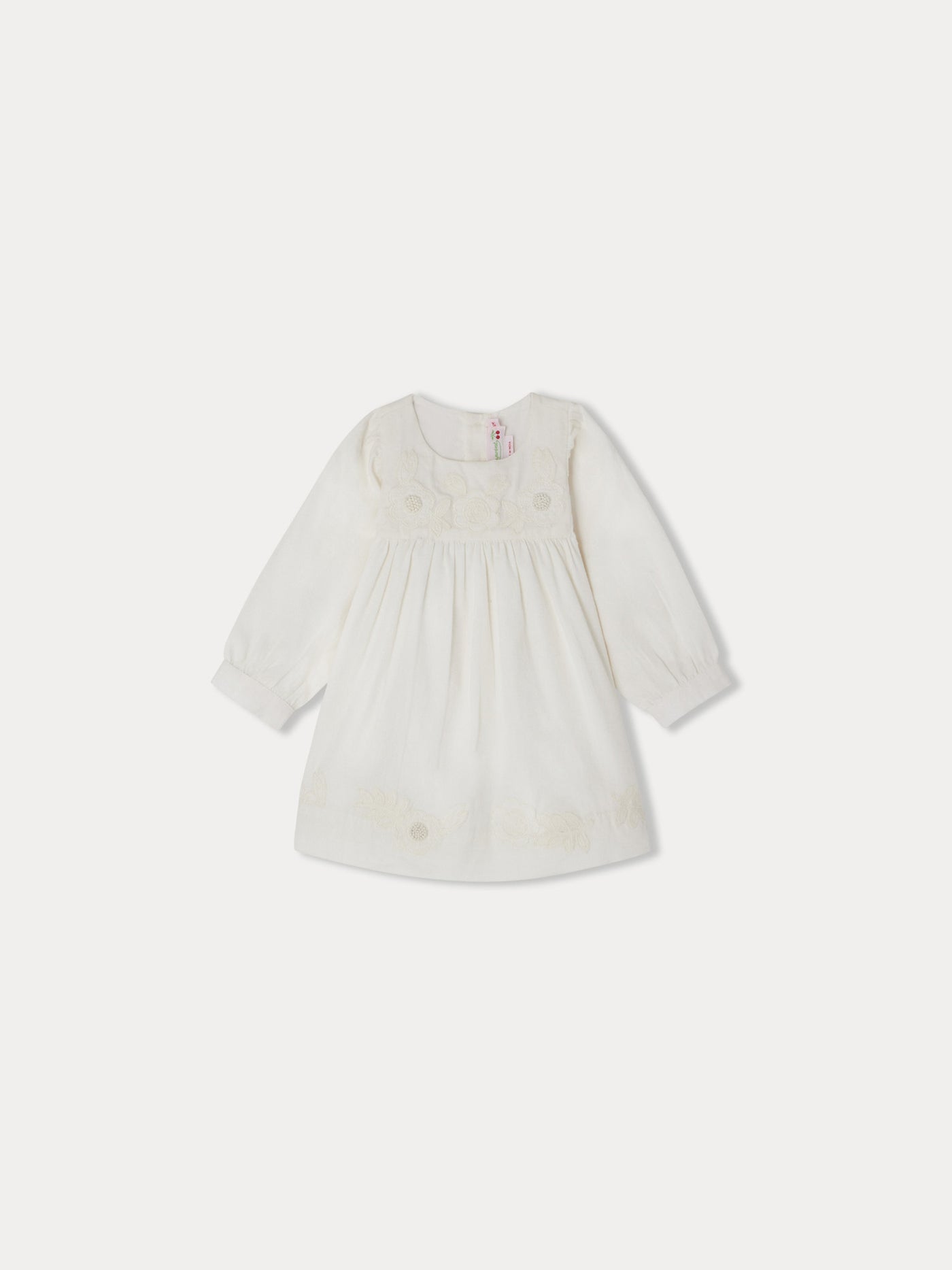 Theis dress in cotton voile with embroidery