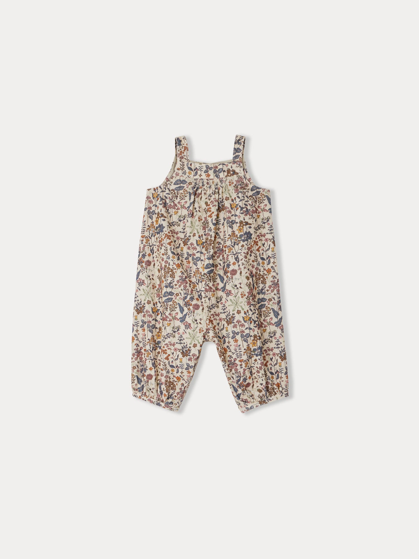 Nucci overalls in velvet Liberty fabric