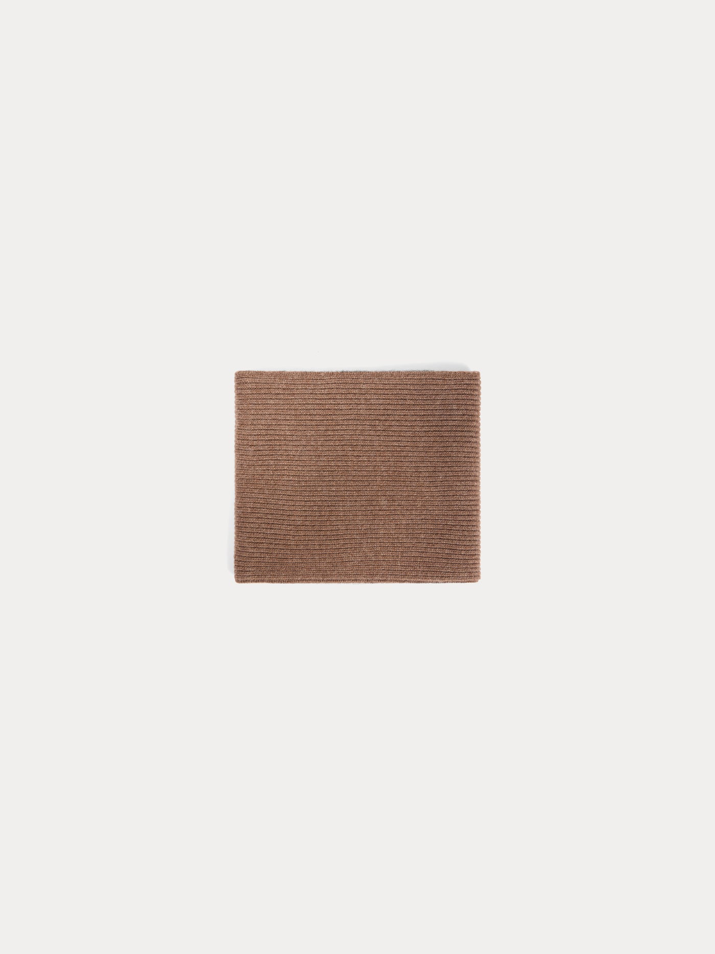 Tatodine double-layered coffee cashmere snood