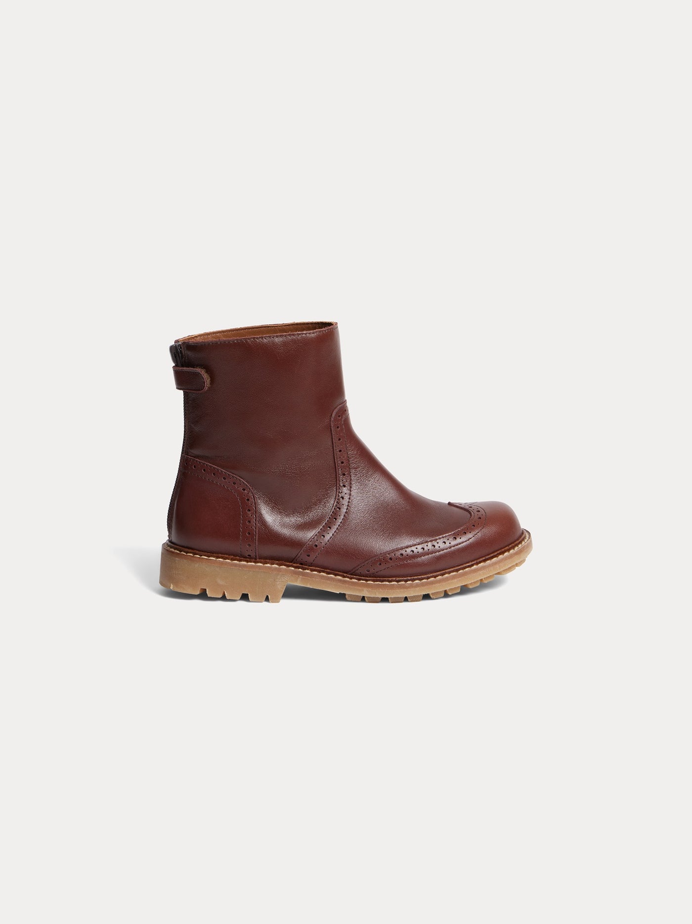 Jimin brown leather boots