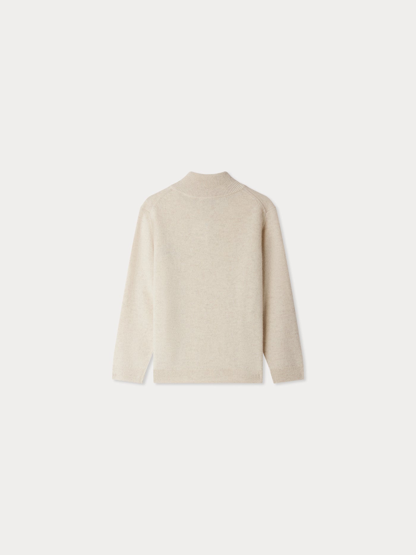 Gert cashmere sweater with trucker collar and Bonpoint embroidery