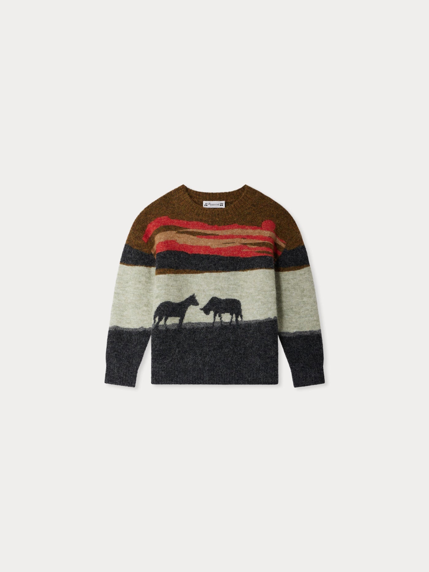 Javier jacquard sweater with horse motif