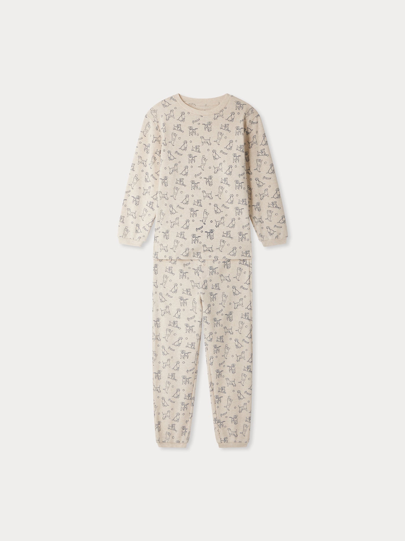Planet two-piece organic cotton pajamas
