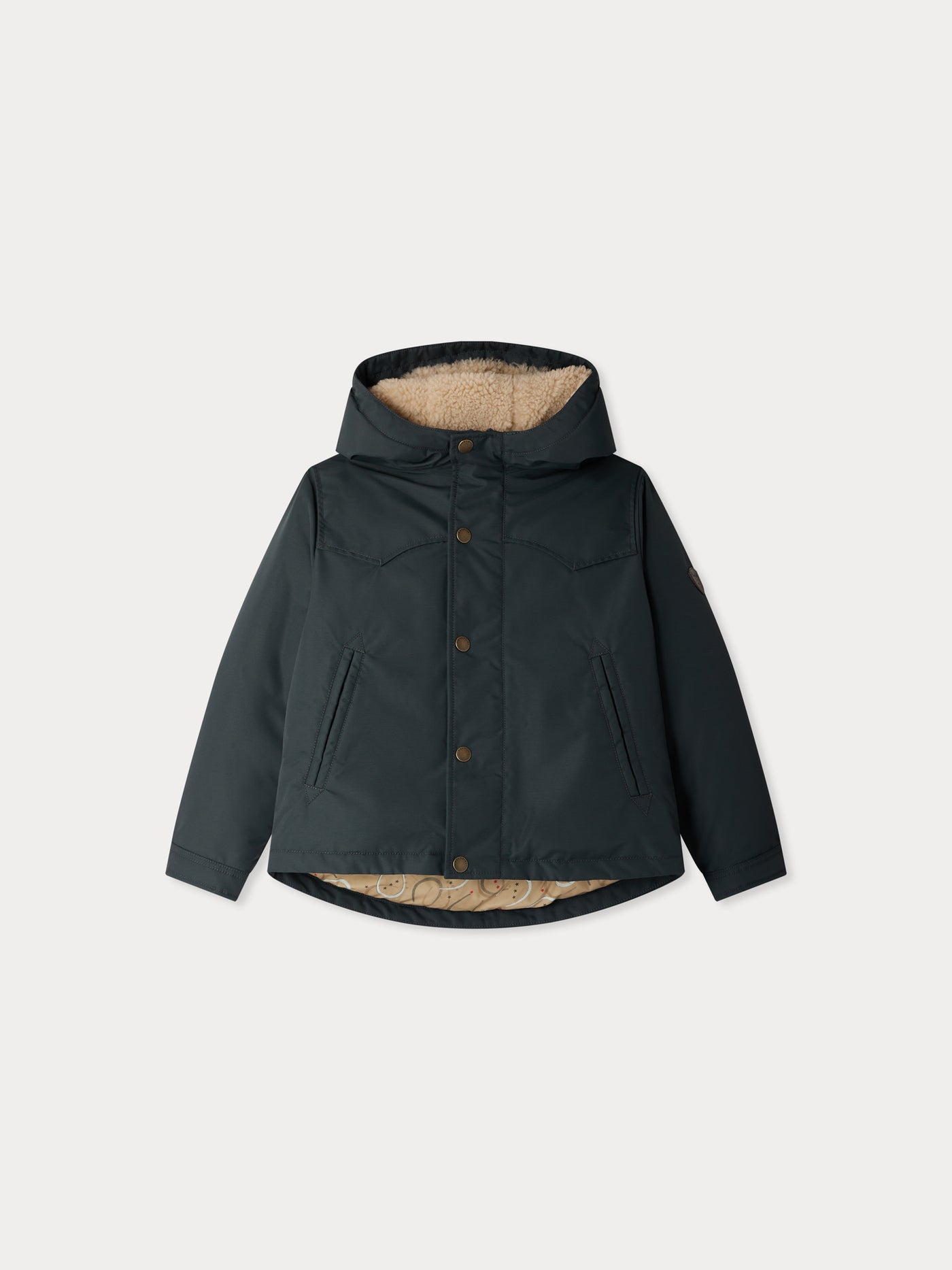 Jericho short, water-repellent hooded jacket