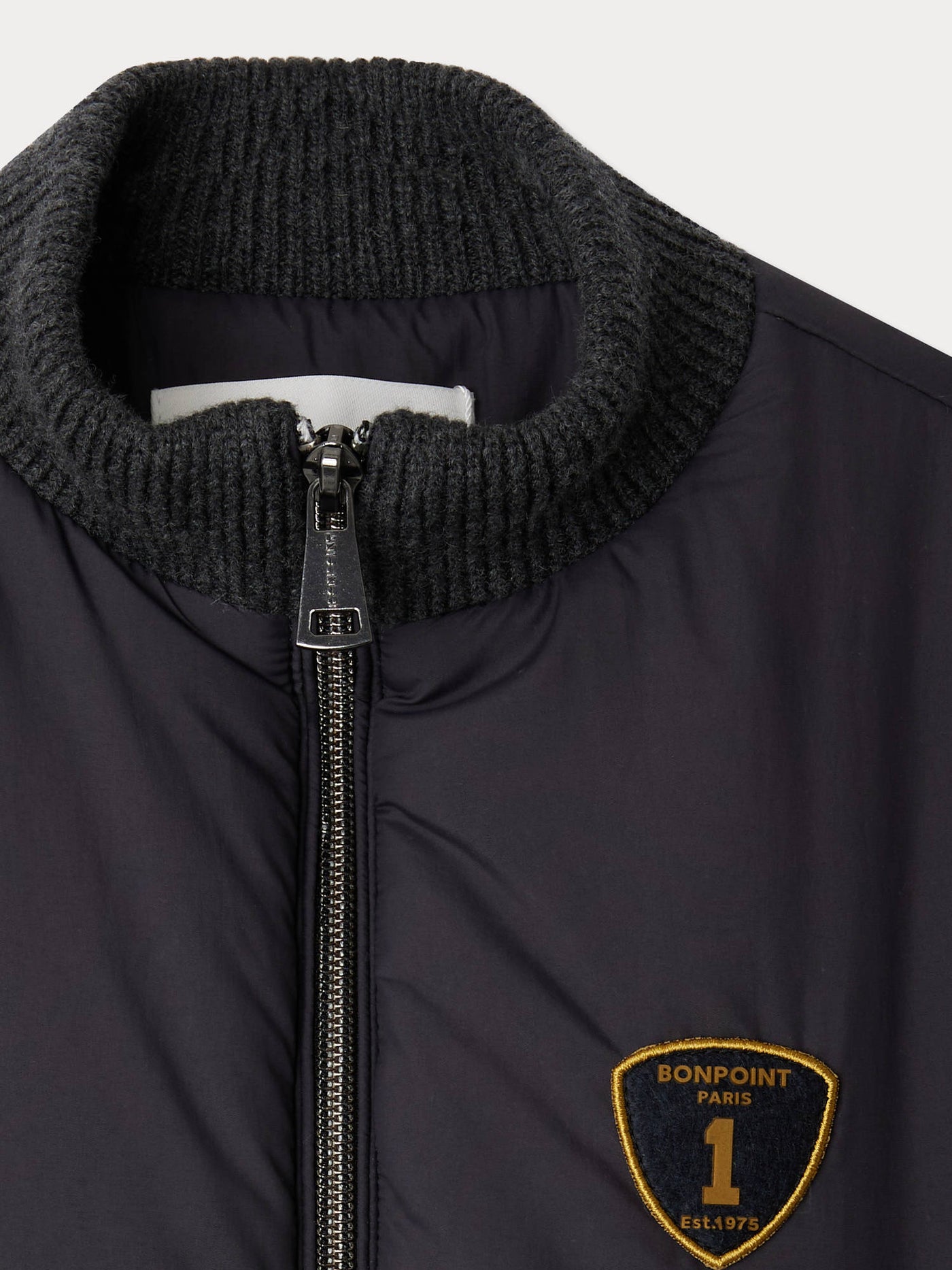 Jarod fancy knit vest and down jacket