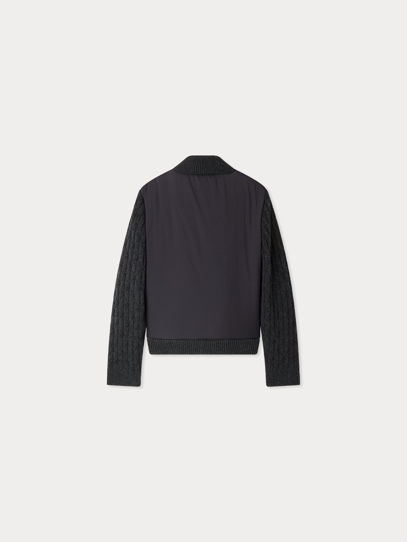 Jarod fancy knit vest and down jacket