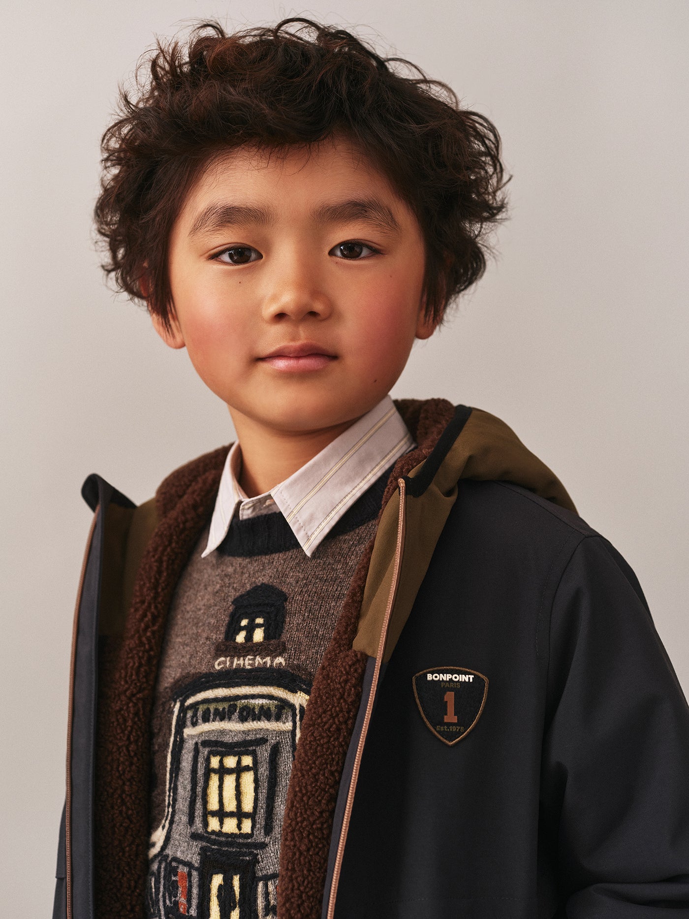 Johnston jacket with Bonpoint badge