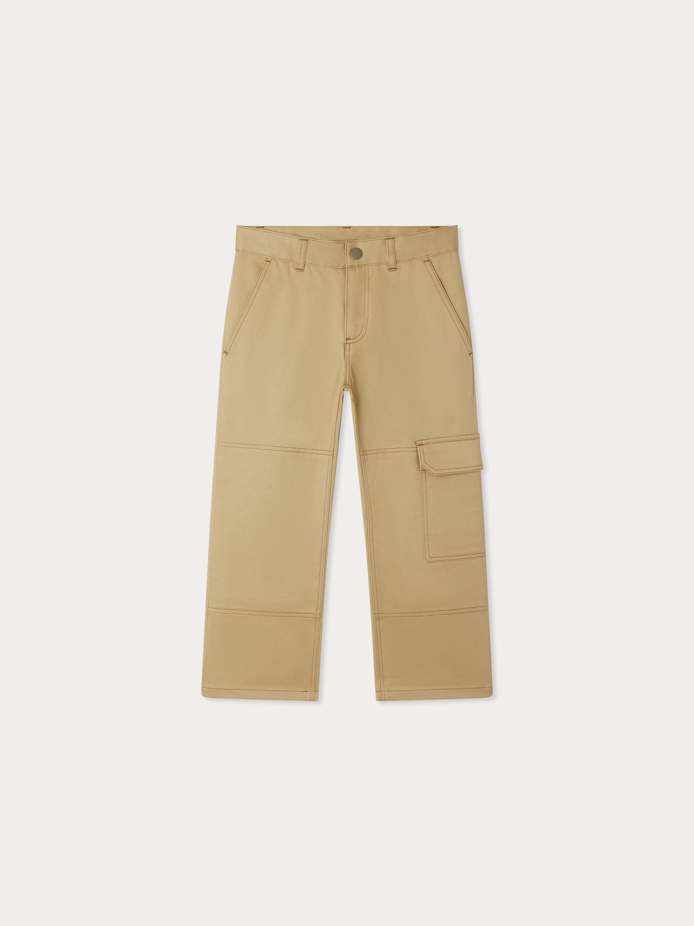 Jeremy pants with knee patch in organic cotton