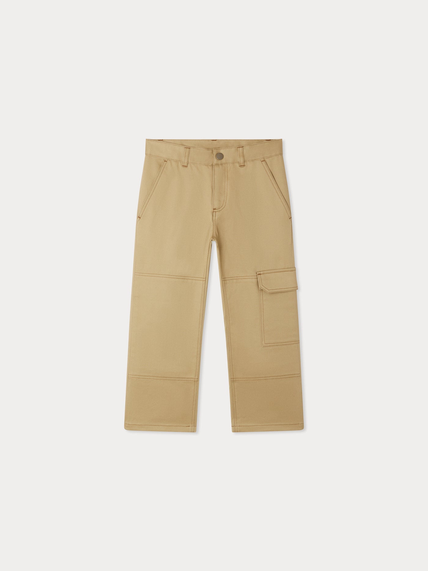 Jeremy pants with knee patch in organic cotton
