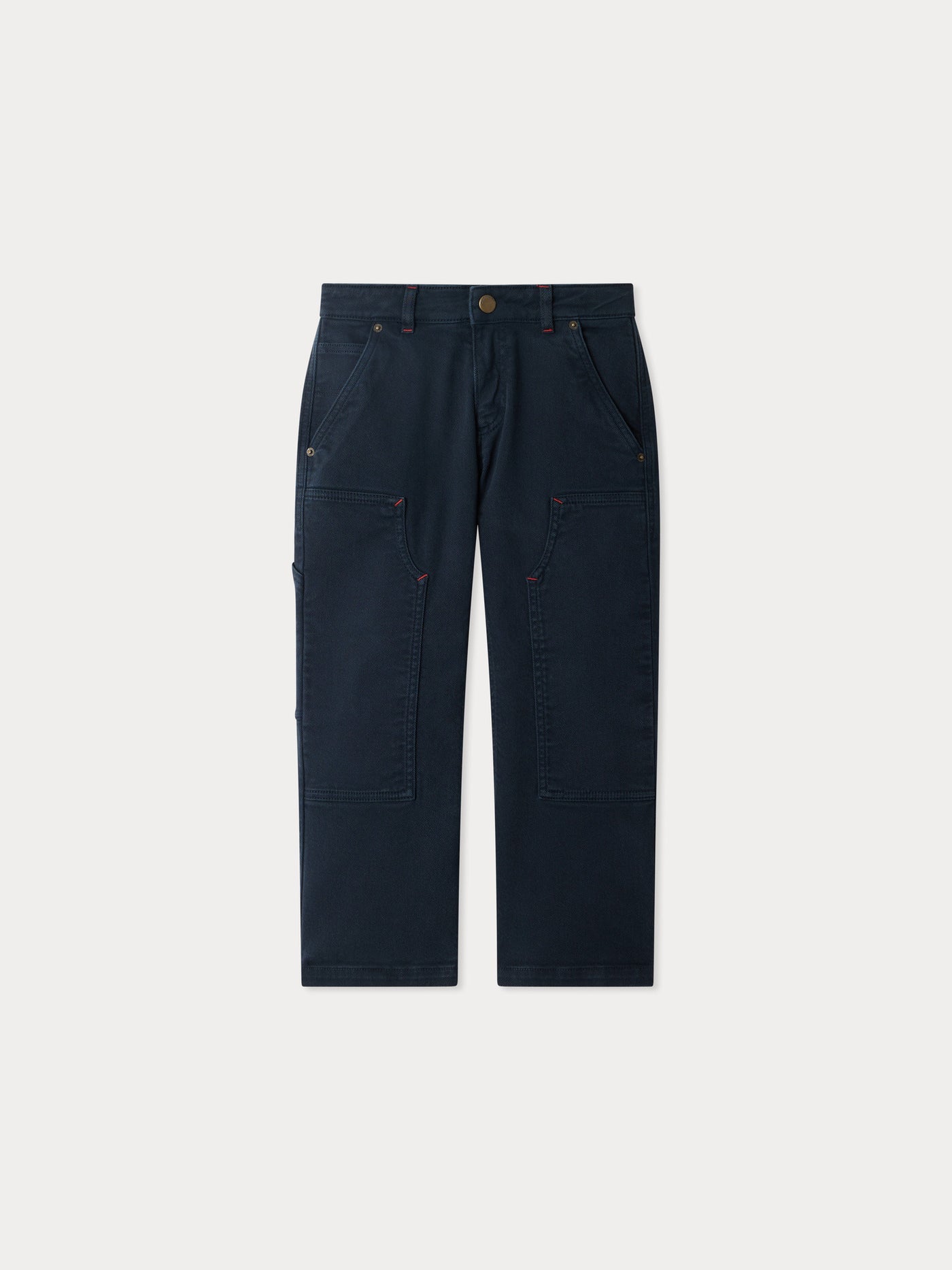 Ewann straight pants with pockets in organic cotton