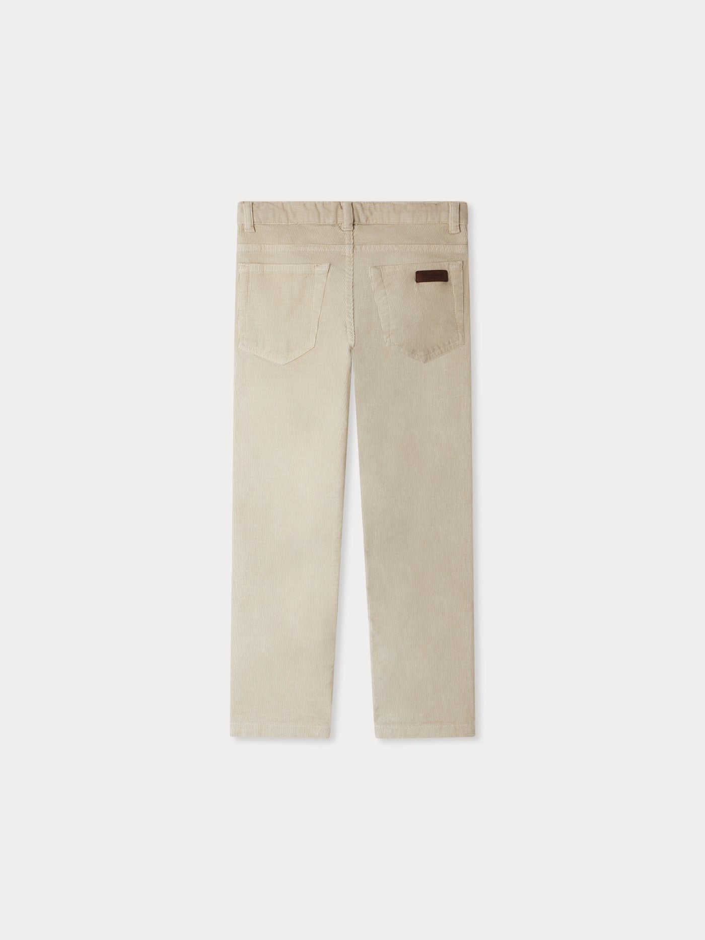 Jagger straight pants in organic cotton velvet putty