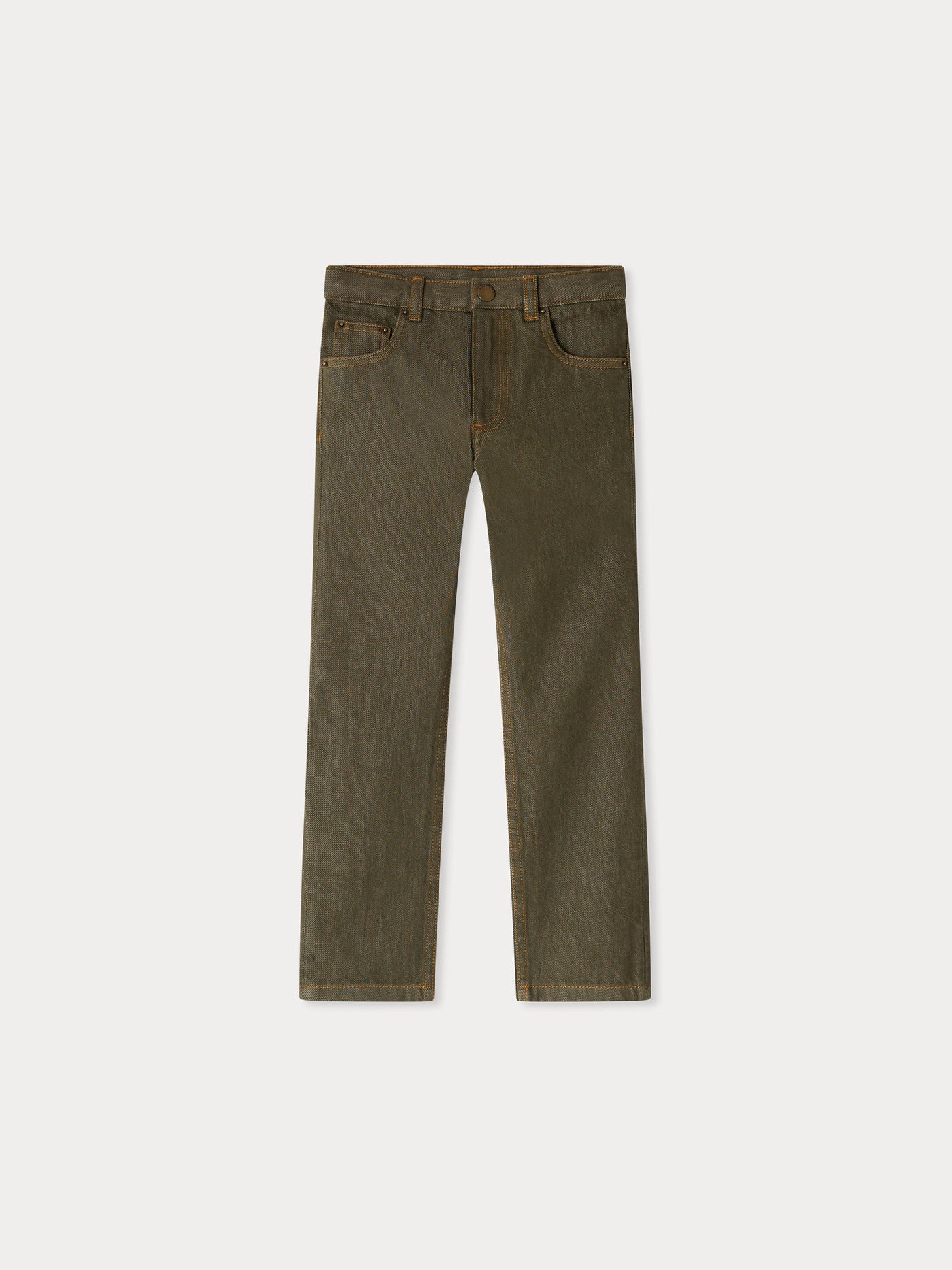 Jagger organic cotton khaki denim pants