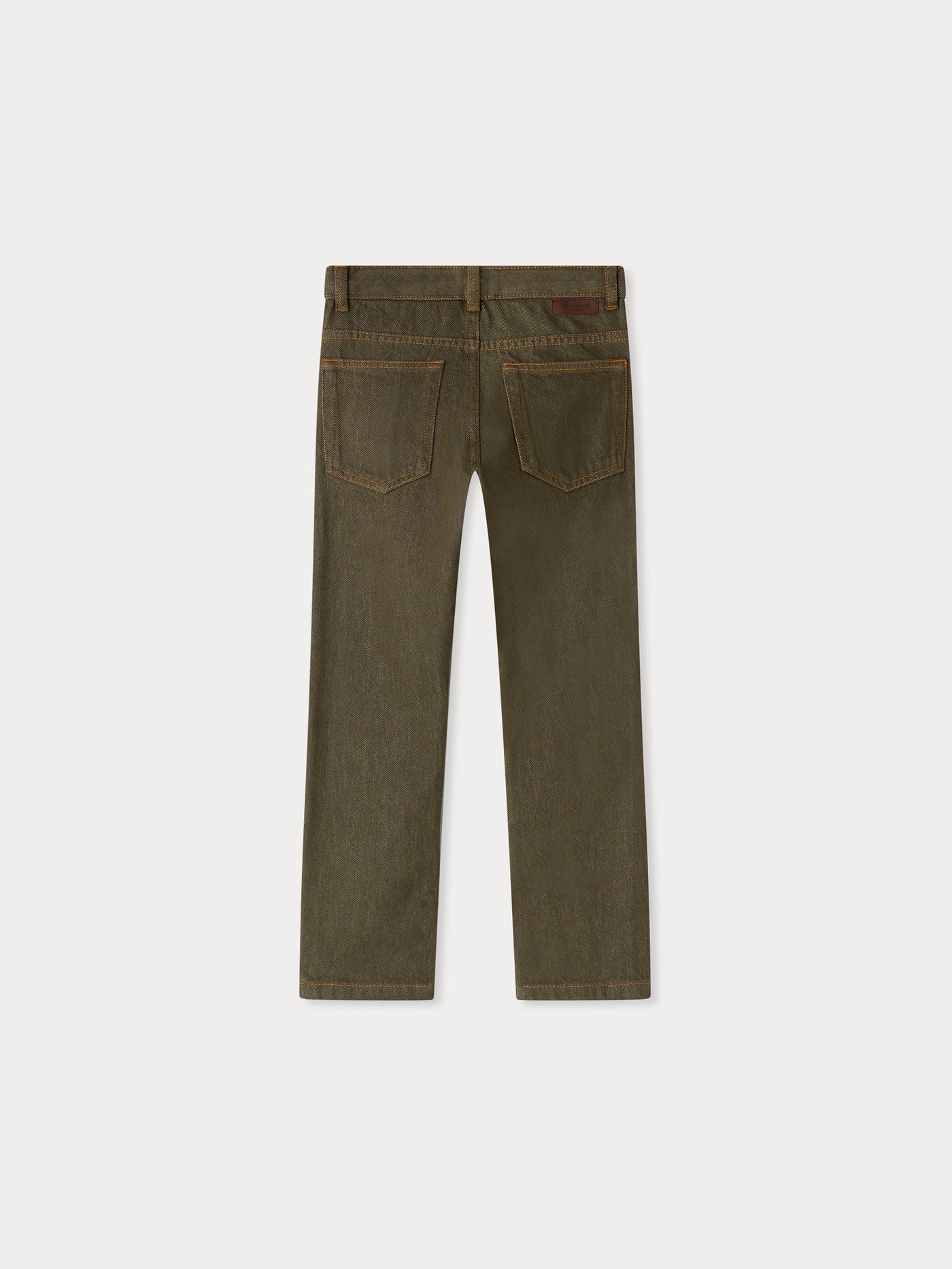 Jagger organic cotton khaki denim pants