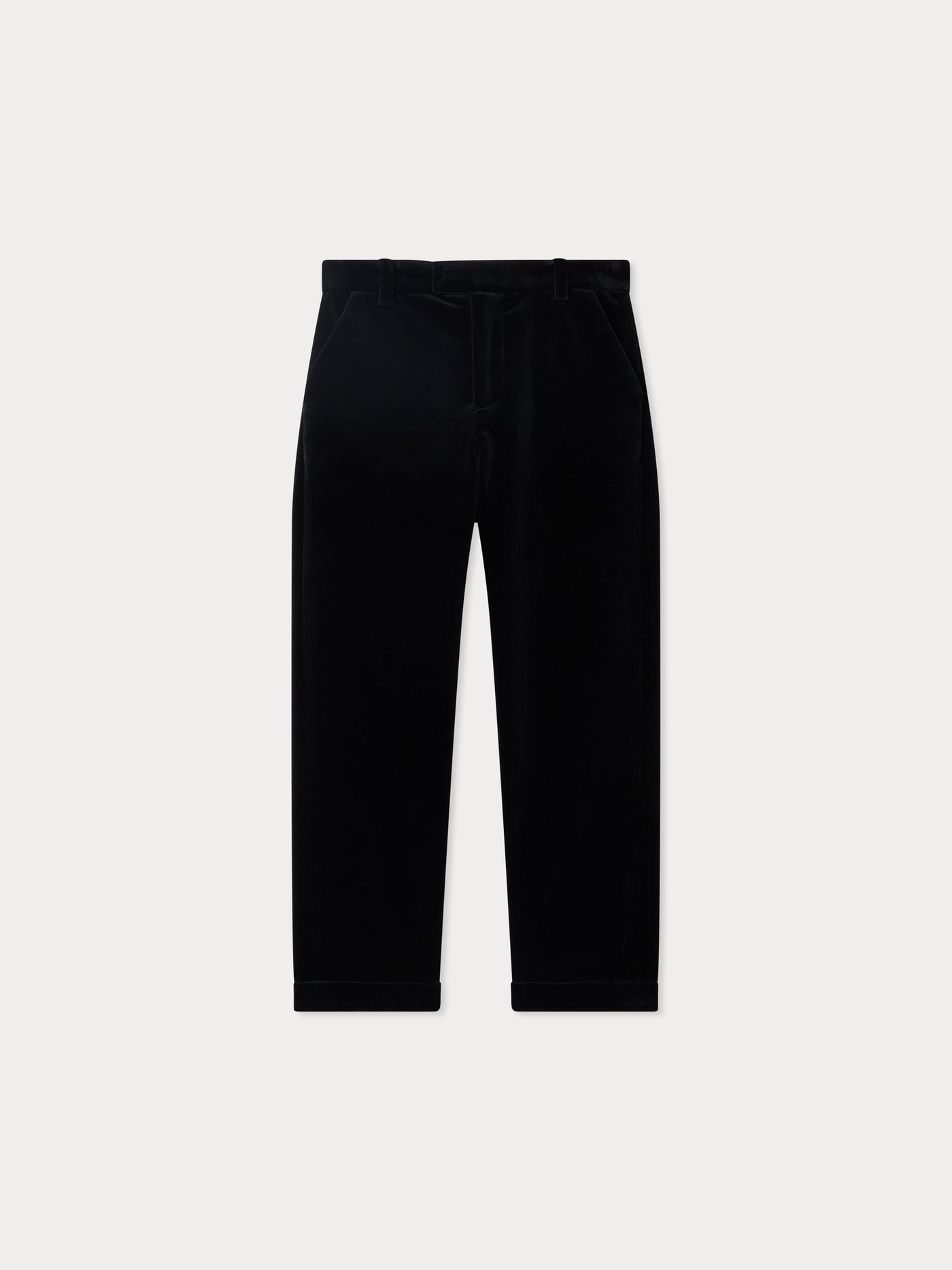 Timote smooth velvet pants in organic cotton