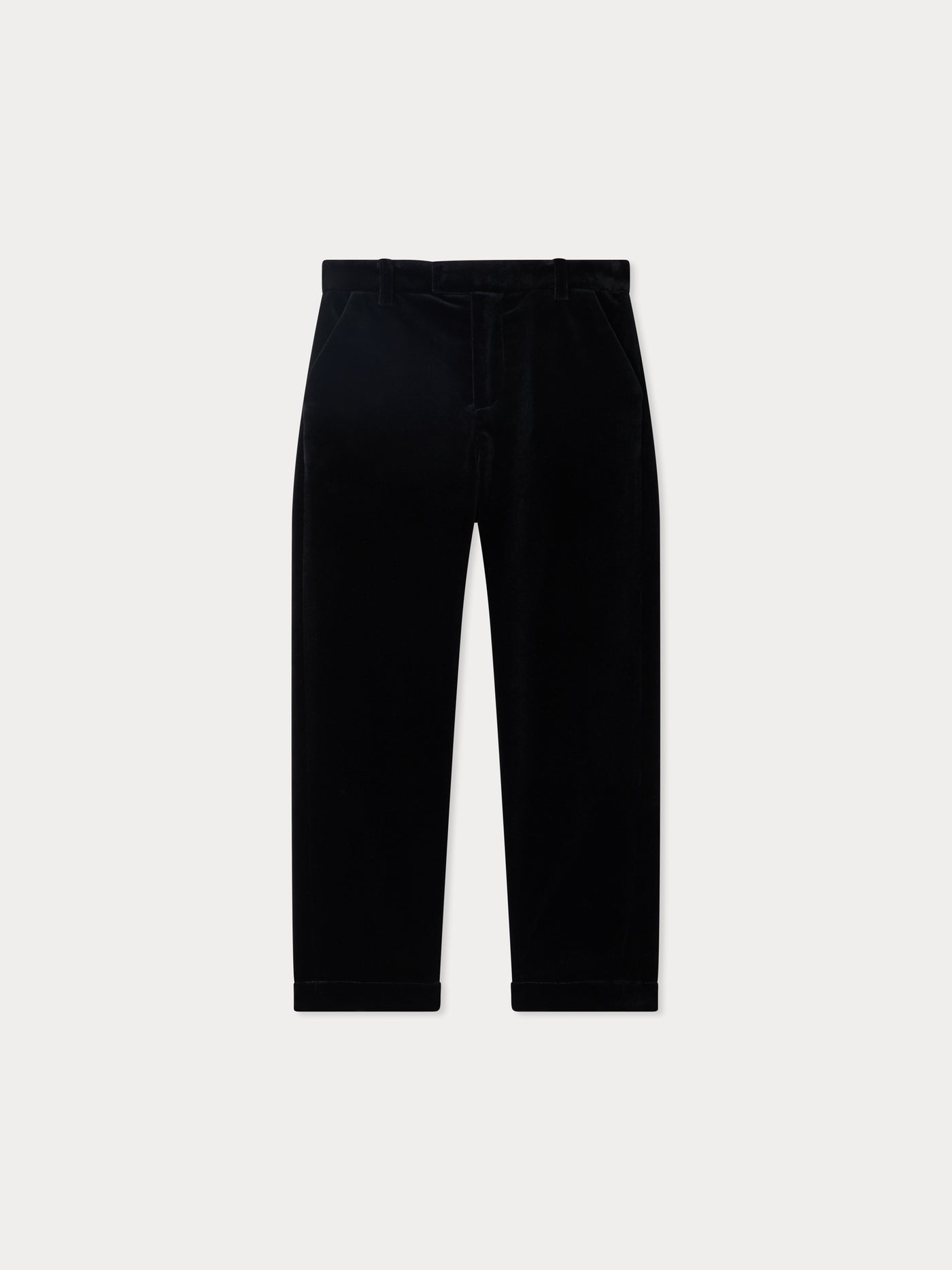 Timote smooth velvet pants in organic cotton