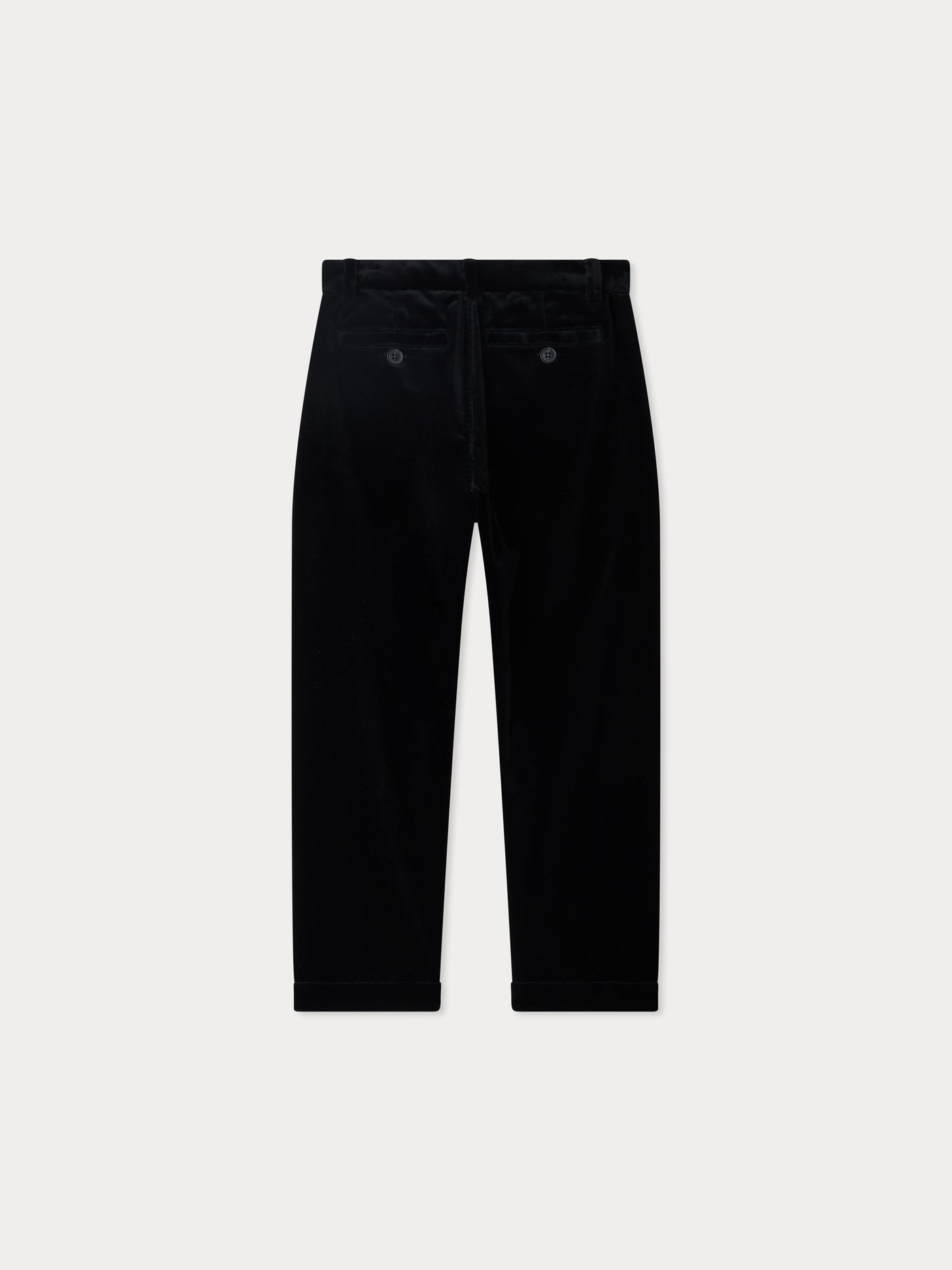 Timote smooth velvet pants in organic cotton