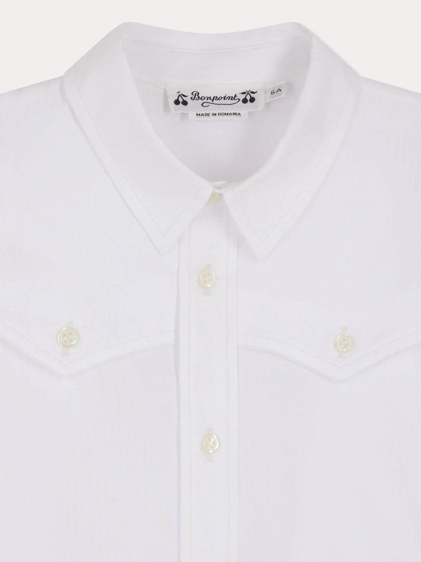 Jared White Western Cutout Shirt