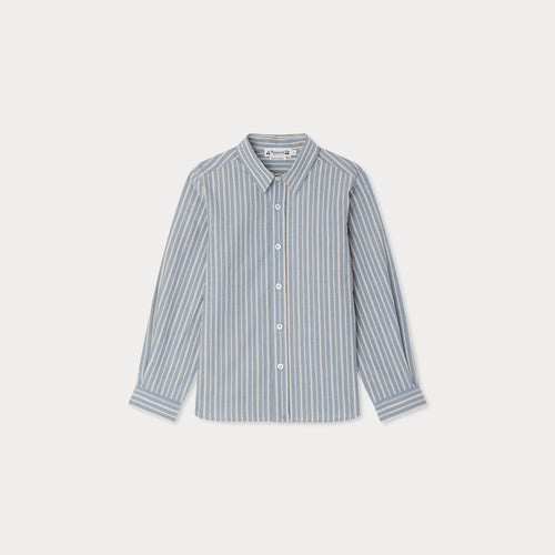 Tangui shirt with Bonpoint crest in poplin