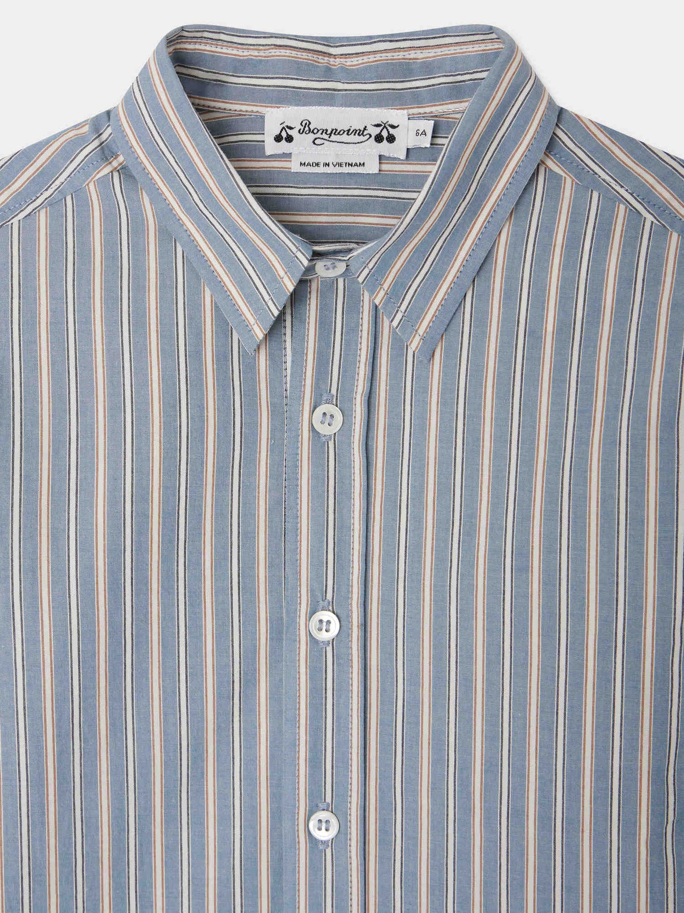 Tangui shirt with Bonpoint crest in poplin