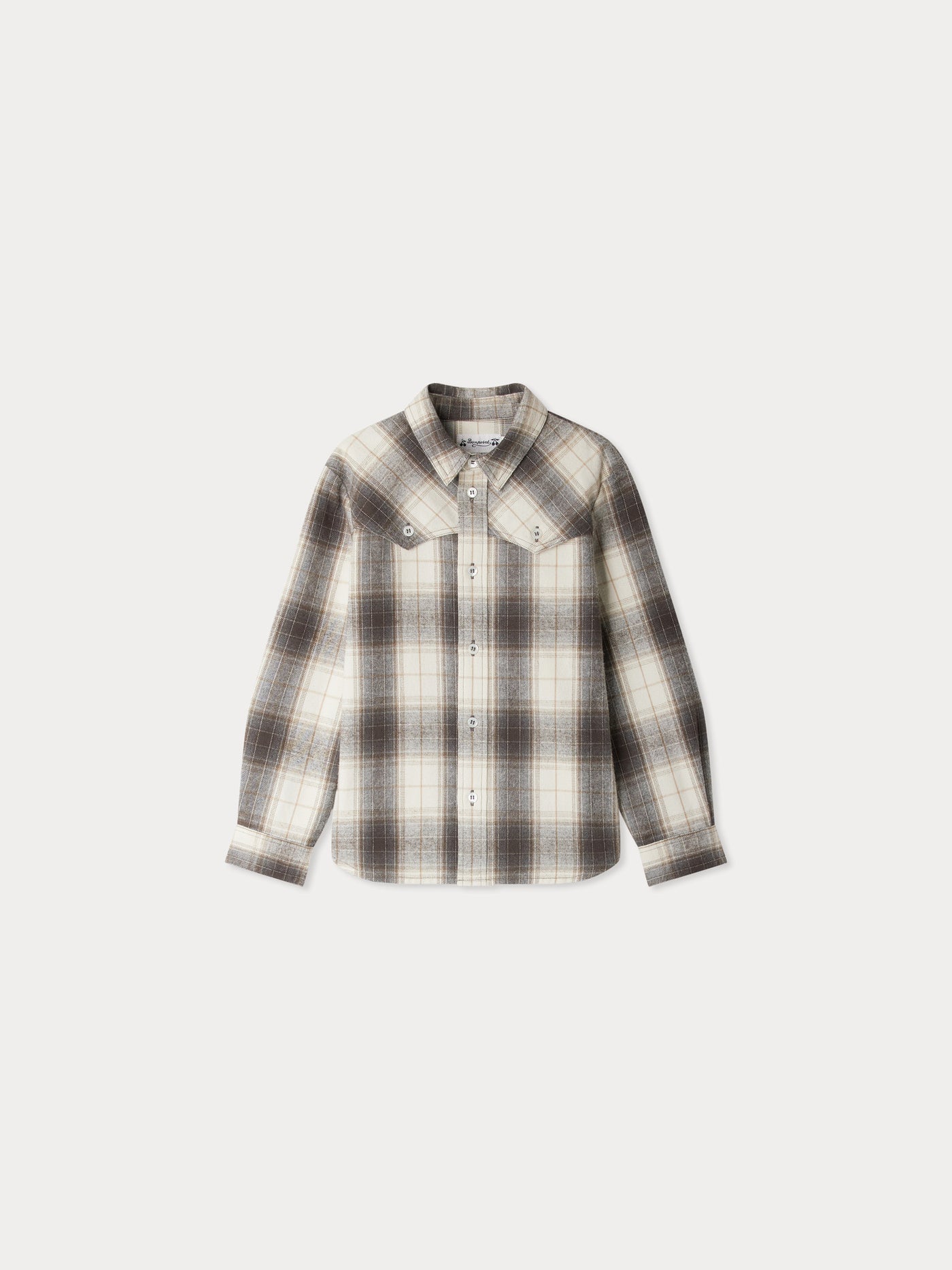 Jared organic cotton plaid shirt