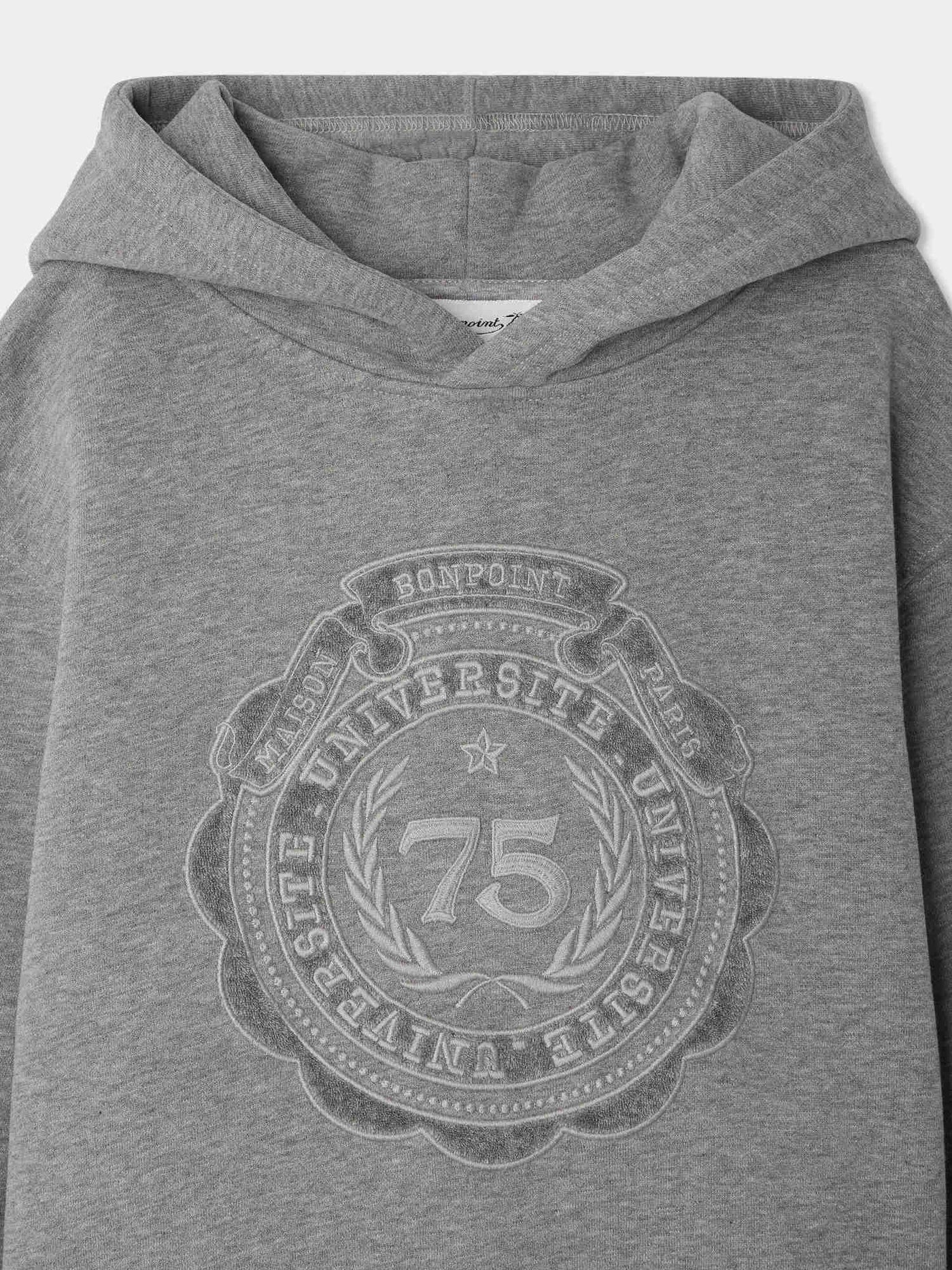 Jessim sweatshirt with University Crest embroidery in organic cotton