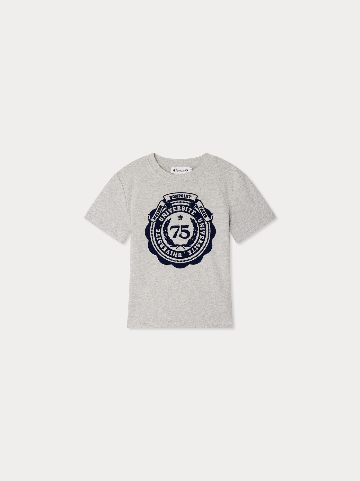 Thibald University Crest Print T-shirt in organic cotton