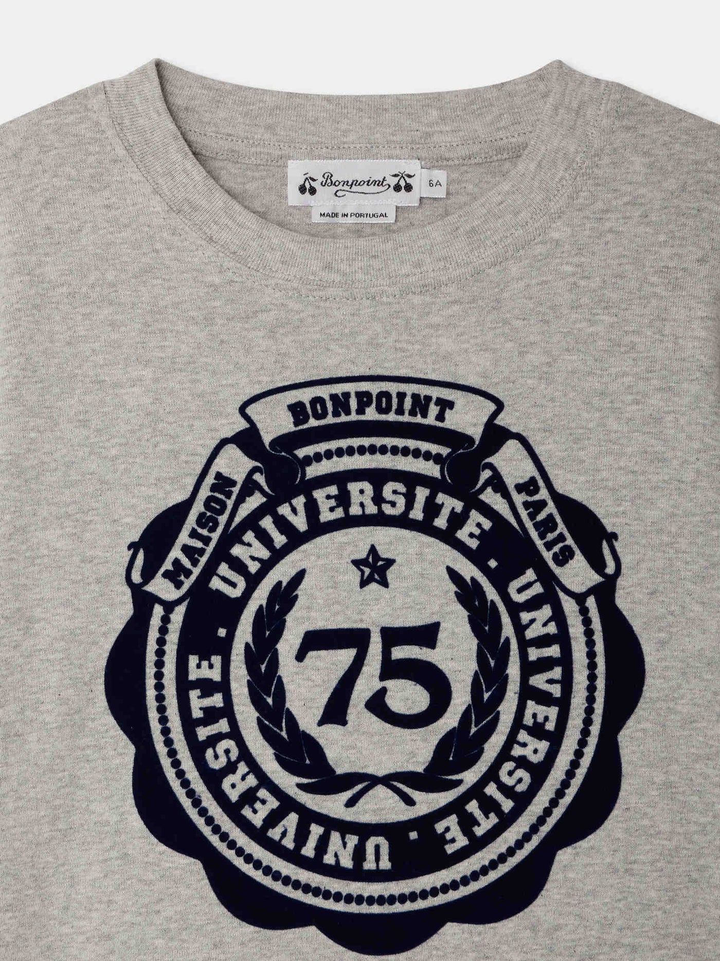 Thibald University Crest Print T-shirt in organic cotton