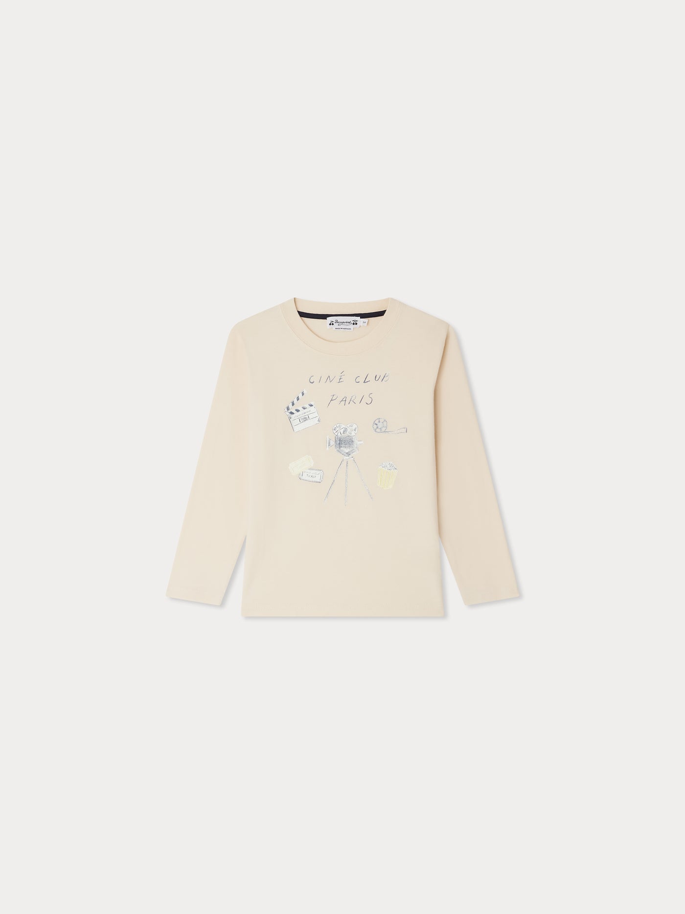 Tadda printed and embroidered Ciné Club Paris organic cotton t-shirt