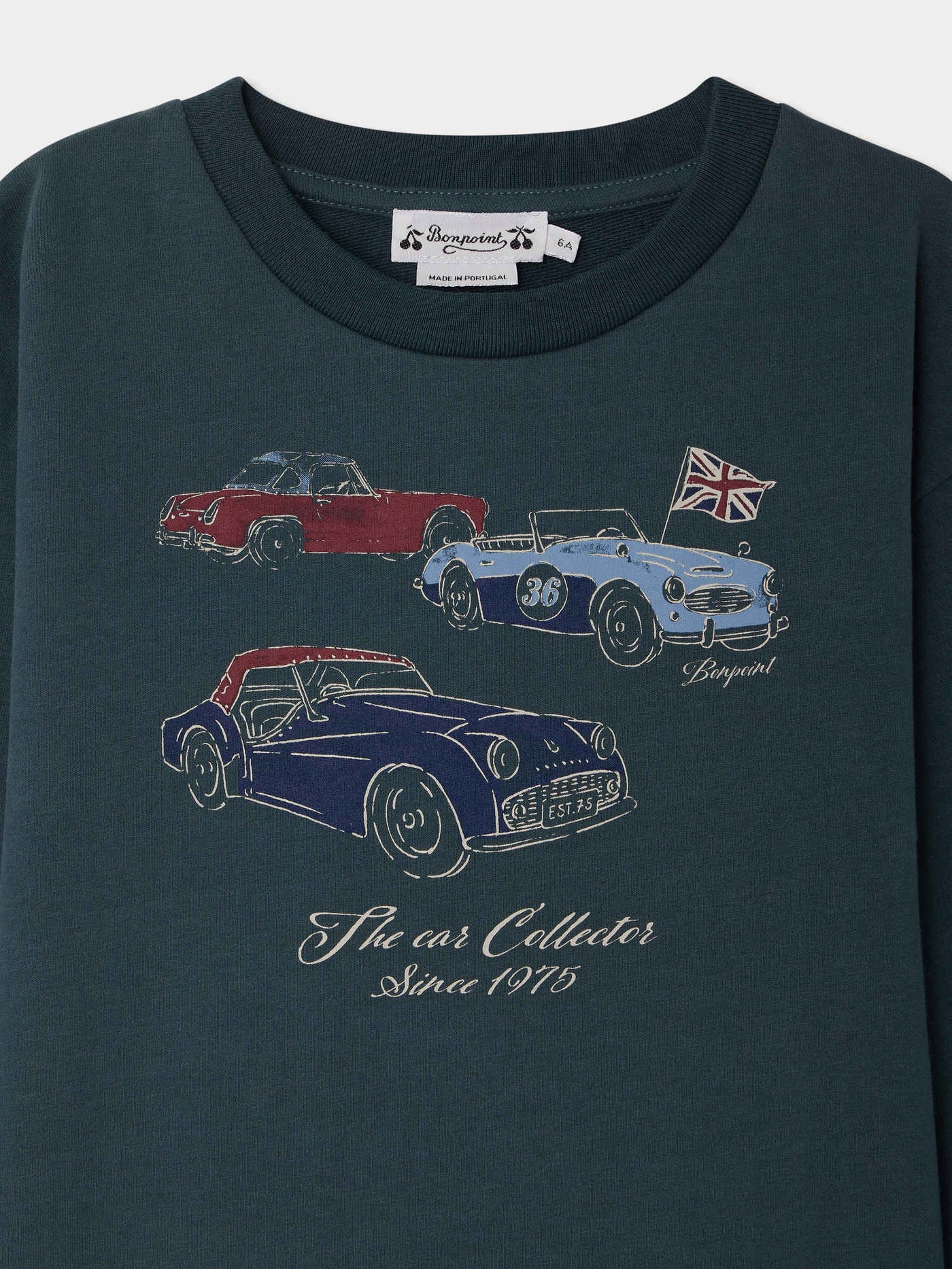 Bartholome T-shirt with car print in organic cotton