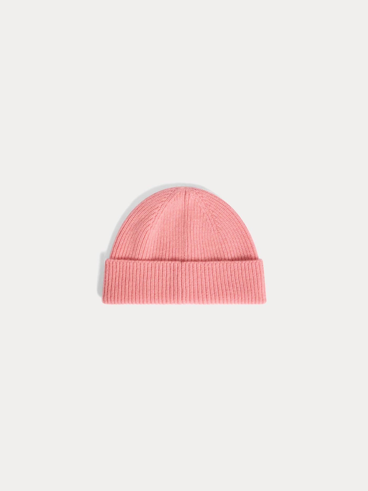 Benny pink cashmere cuffed beanie