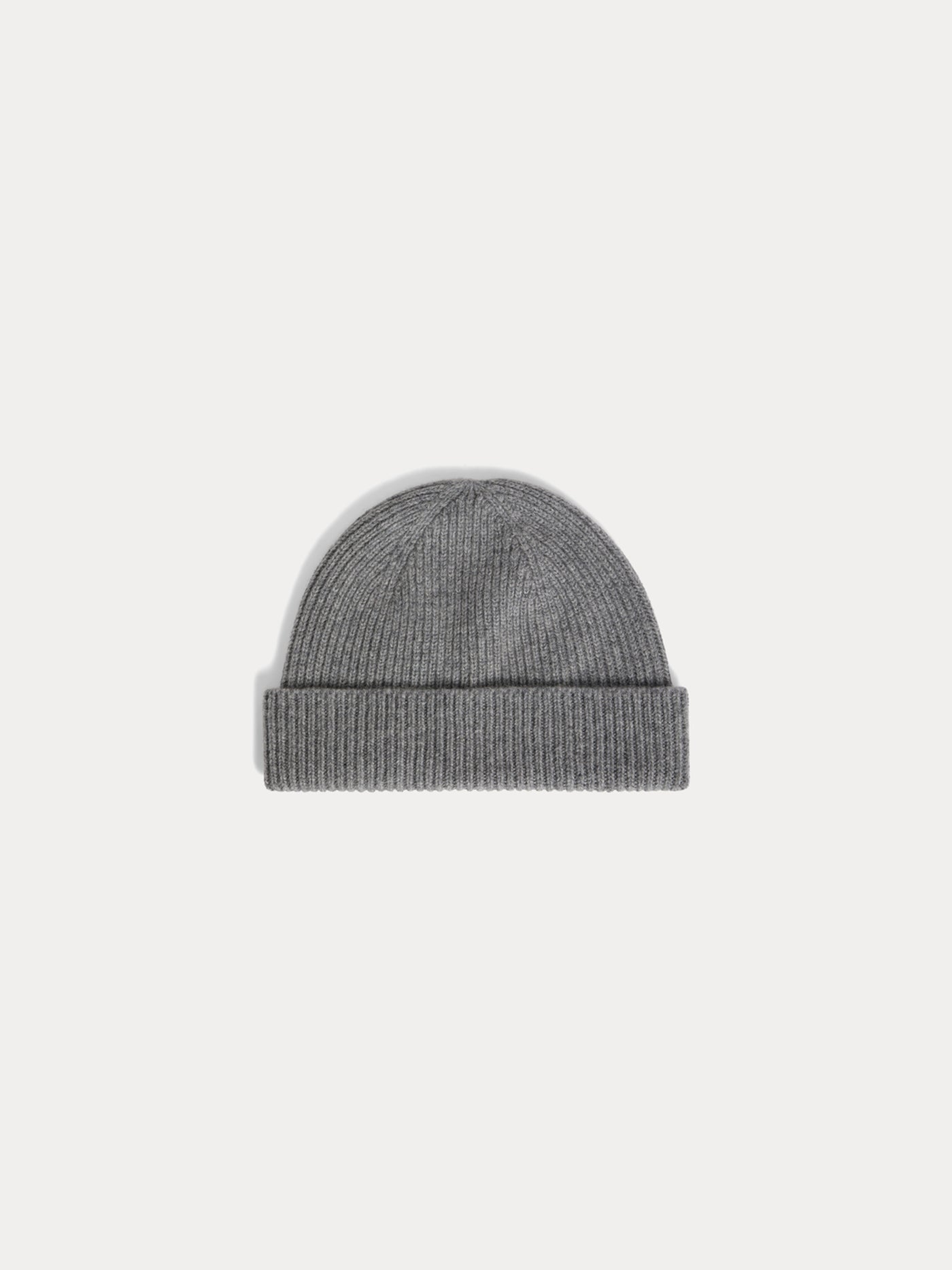Benny gray cashmere cuffed beanie