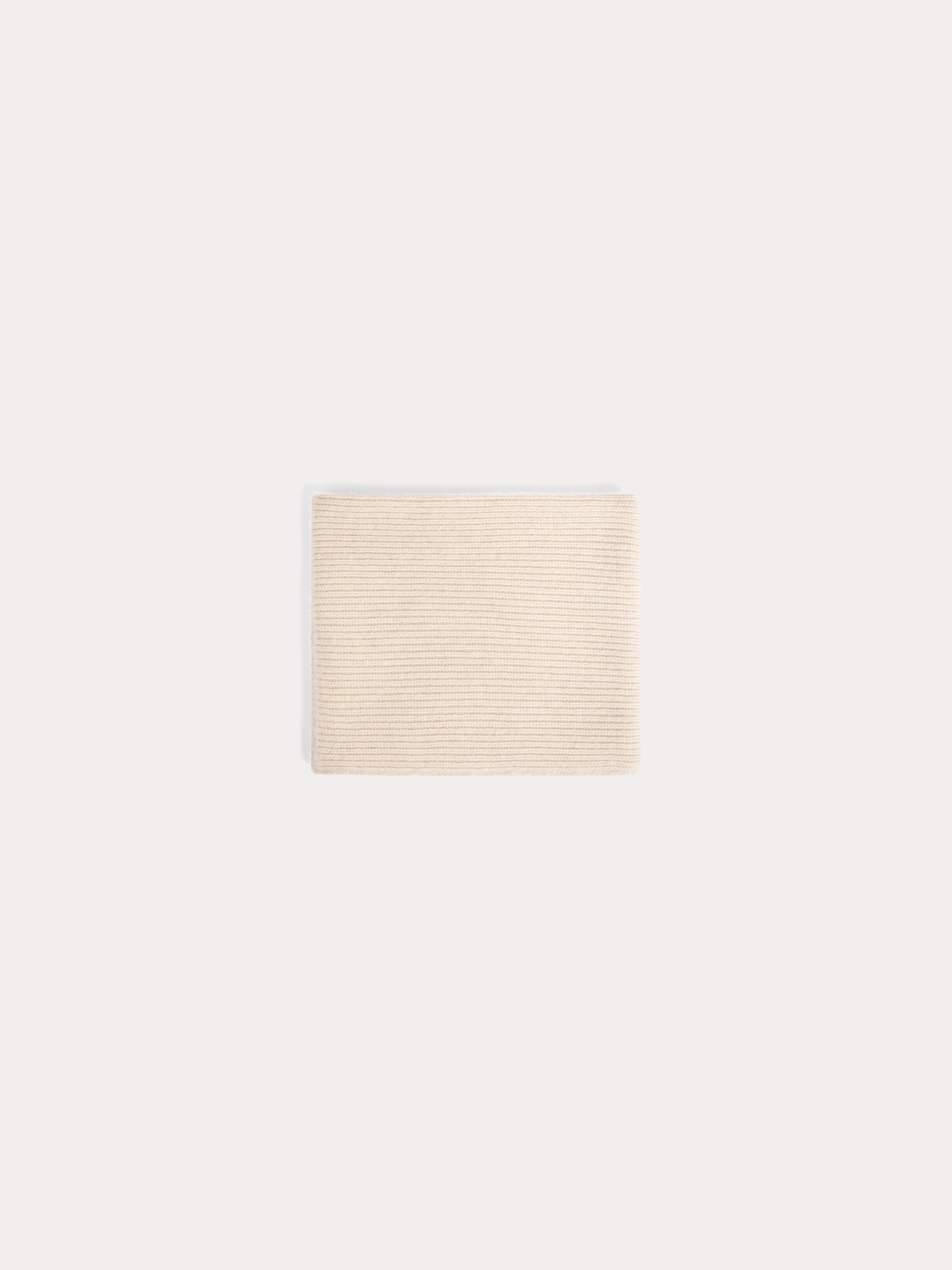 Tatodine double-layered beige cashmere snood