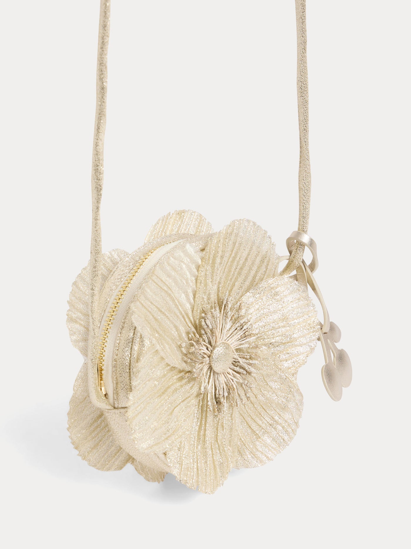 Jordan bag in gold lamé fabric