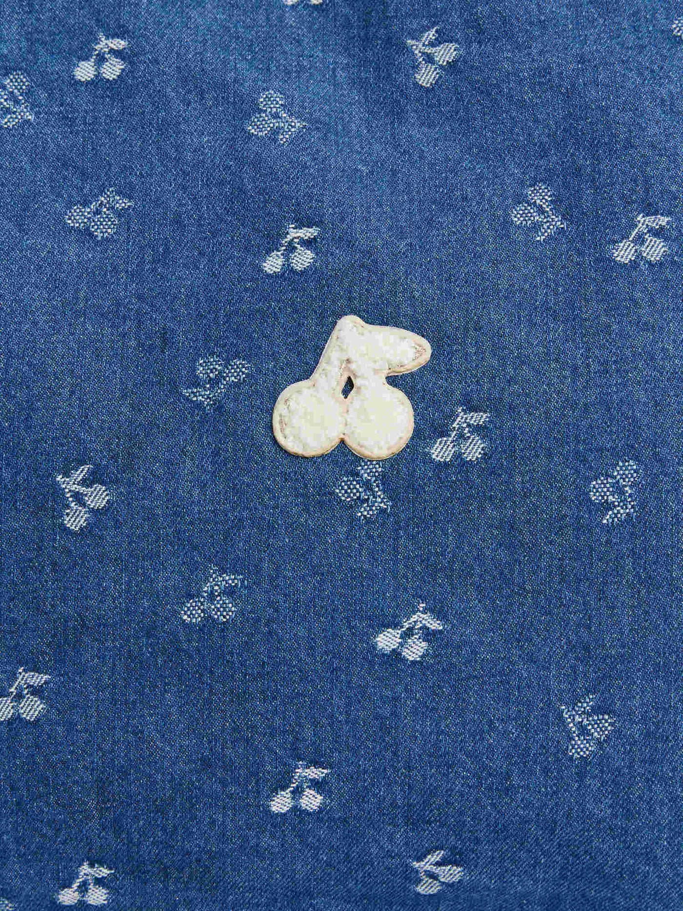 Newbaggy bag in cherry jacquard denim