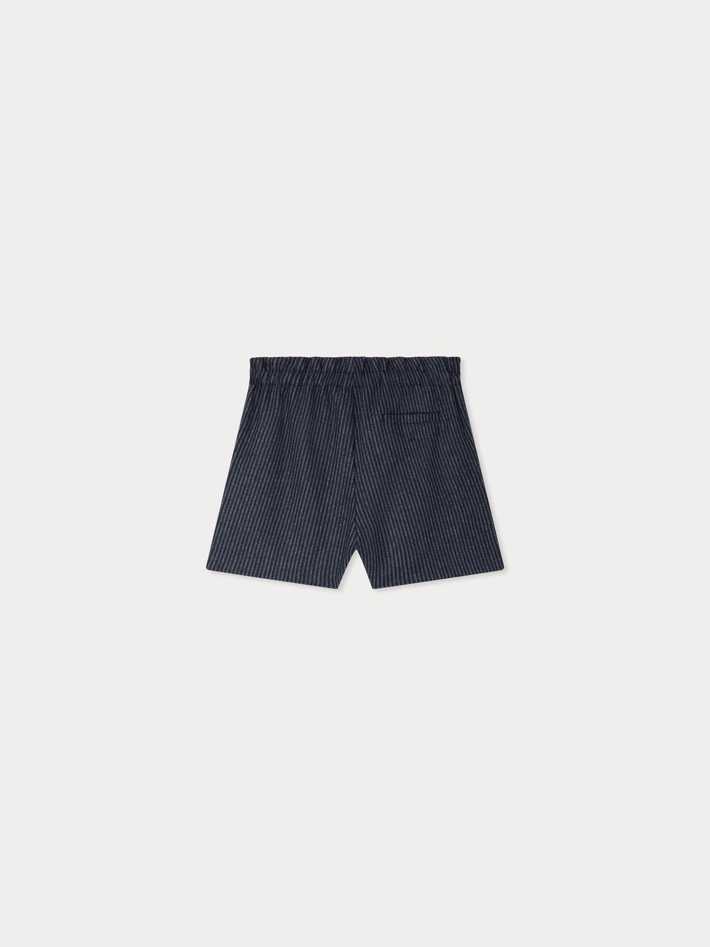 Jarlotte elasticated waistband striped flannel shorts