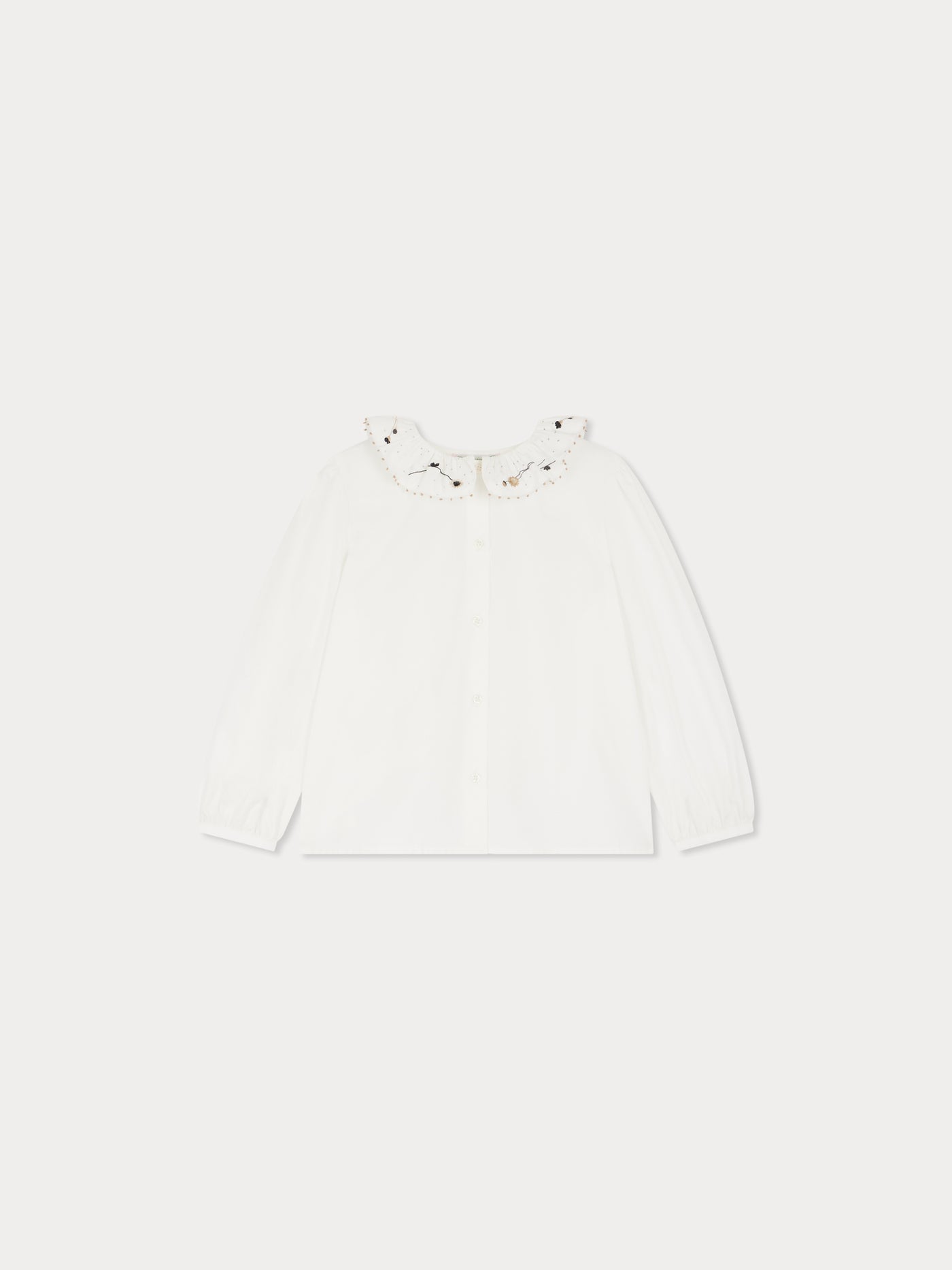 Jora blouse with ruffled collar