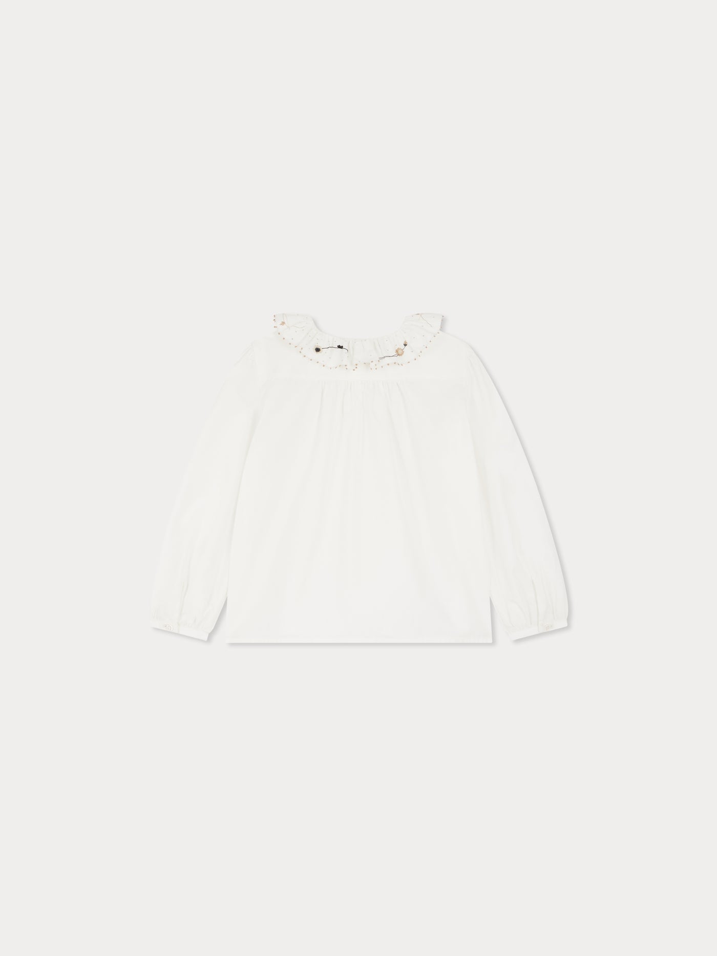 Jora blouse with ruffled collar