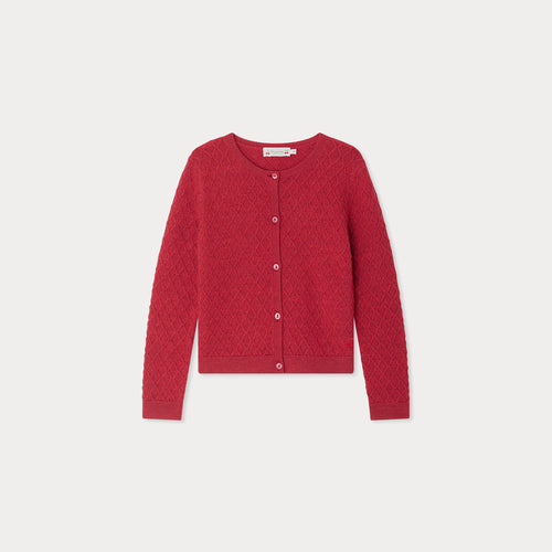 Garancie cardigan with fancy stitch